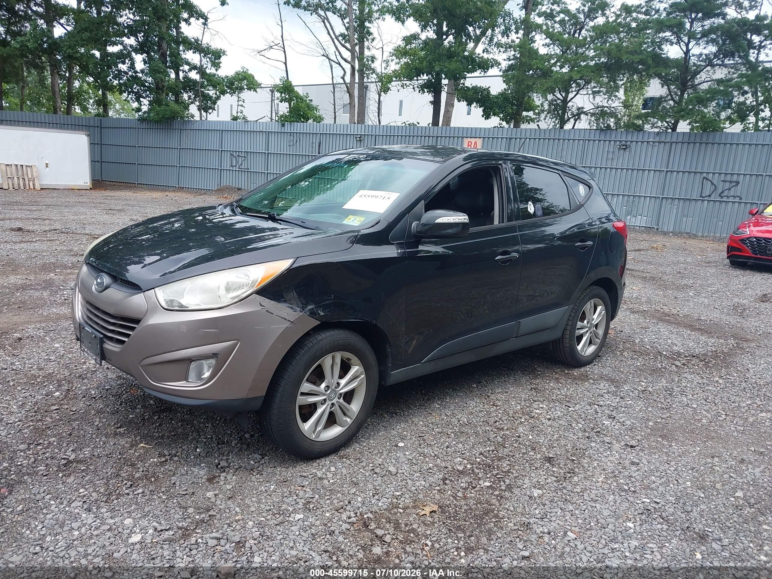 2013 Hyundai Tucson Gls Black vin: KM8JU3ACXDU741625
