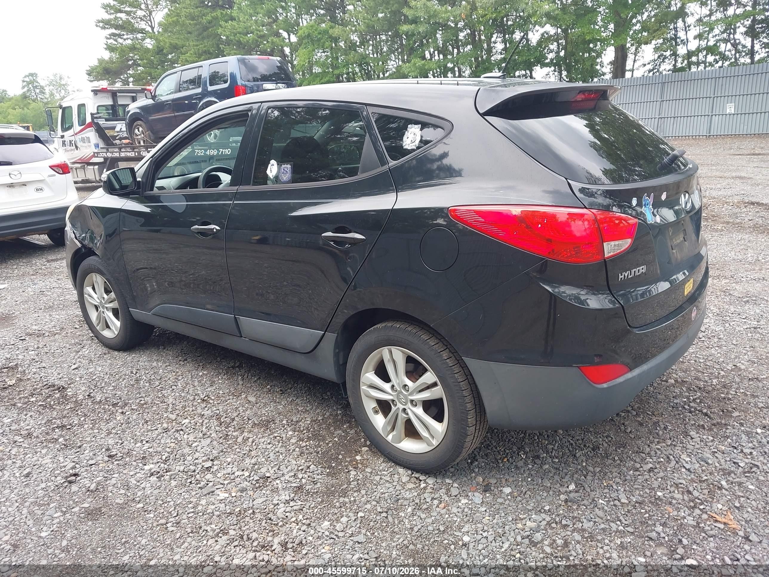 2013 Hyundai Tucson Gls Black vin: KM8JU3ACXDU741625