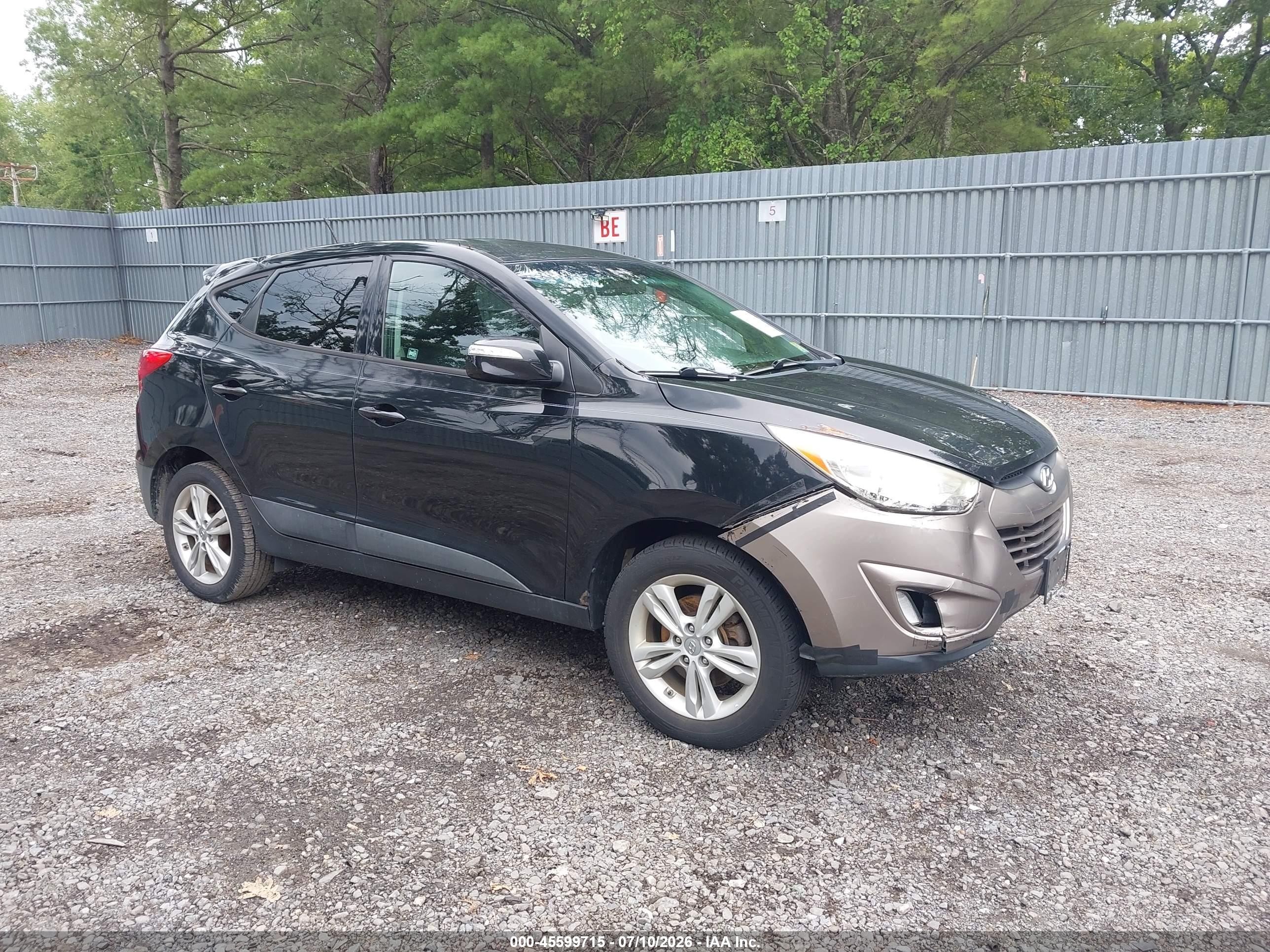 2013 Hyundai Tucson Gls Black vin: KM8JU3ACXDU741625