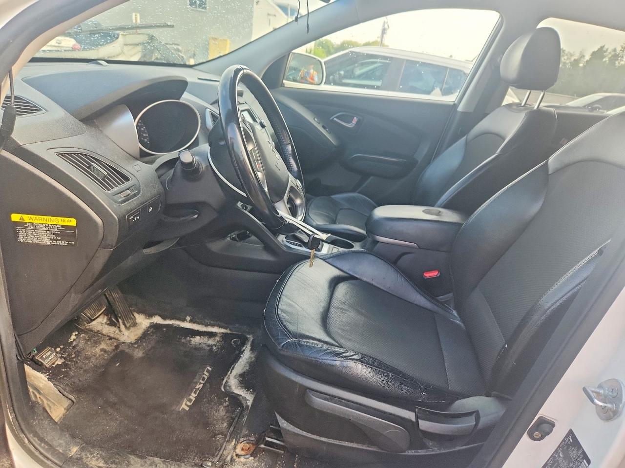 2014 Hyundai Tucson Se White vin: KM8JU3AG0EU829006