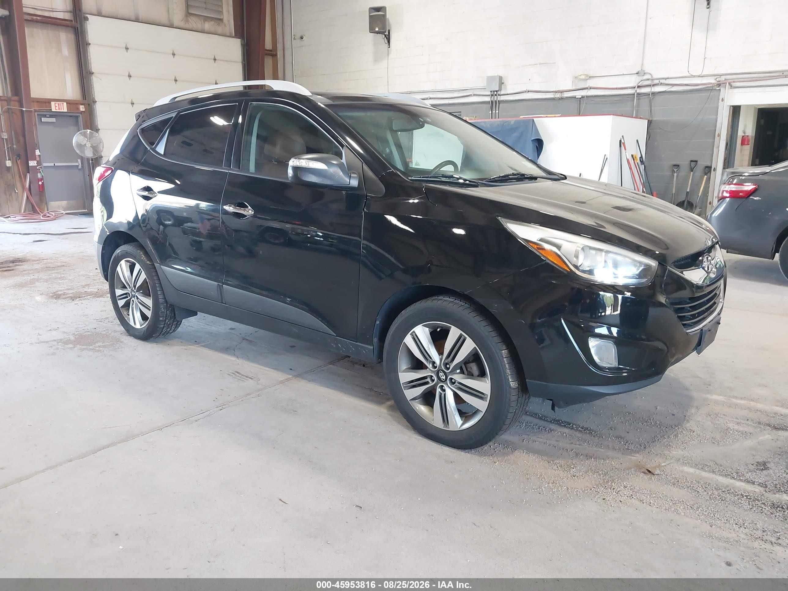 2014 Hyundai Tucson Limited Черный vin: KM8JU3AG0EU833458