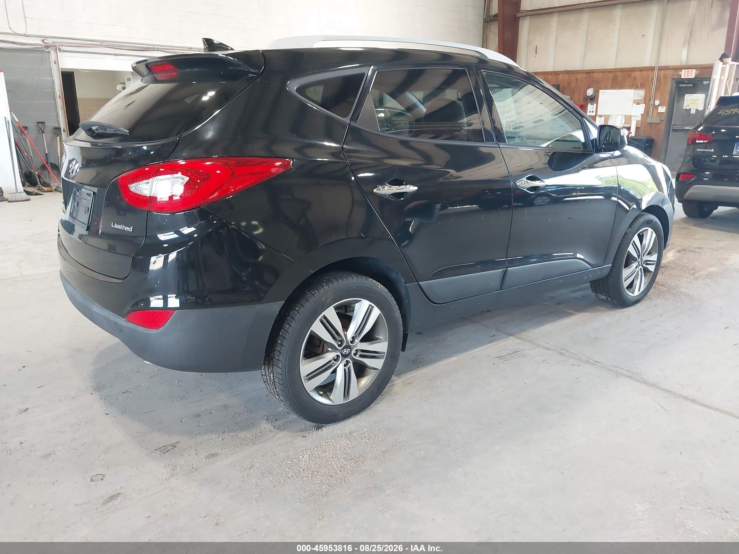 2014 Hyundai Tucson Limited Черный vin: KM8JU3AG0EU833458