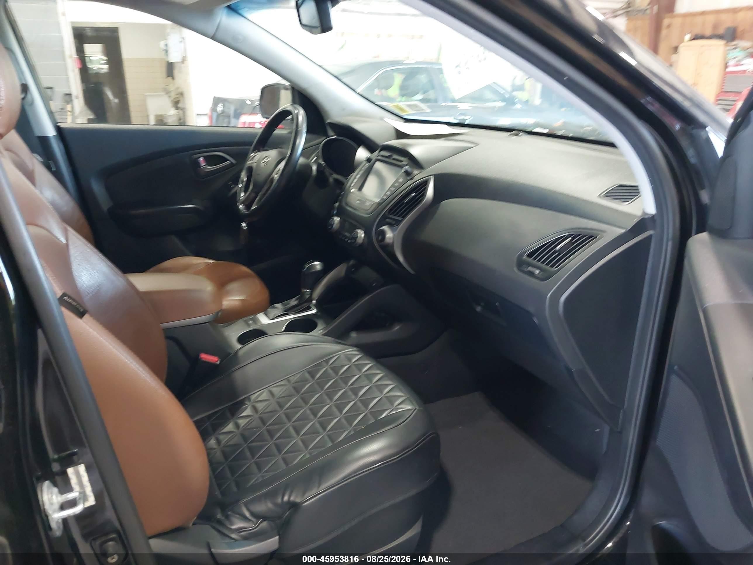 2014 Hyundai Tucson Limited Черный vin: KM8JU3AG0EU833458