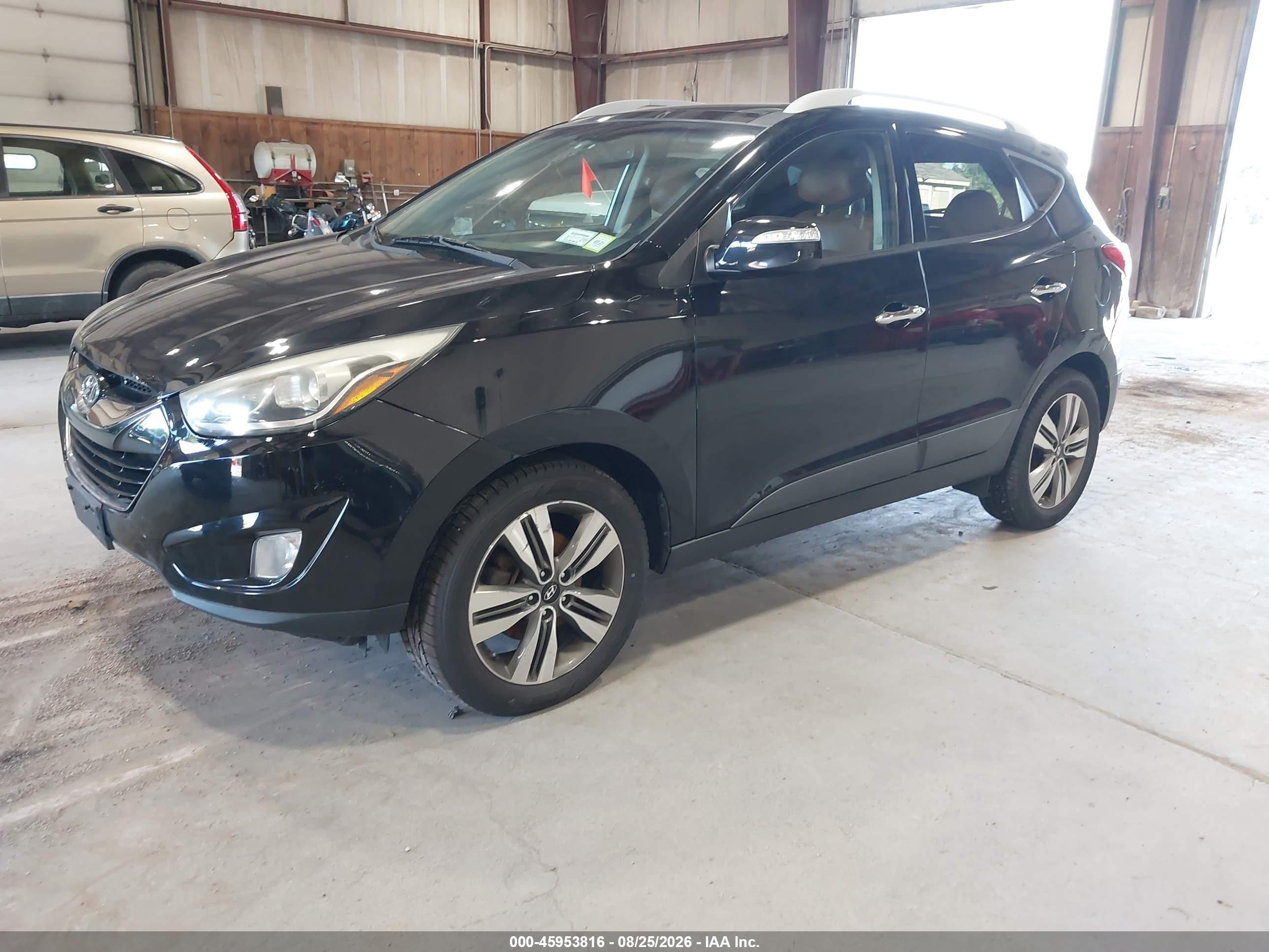 2014 Hyundai Tucson Limited Черный vin: KM8JU3AG0EU833458