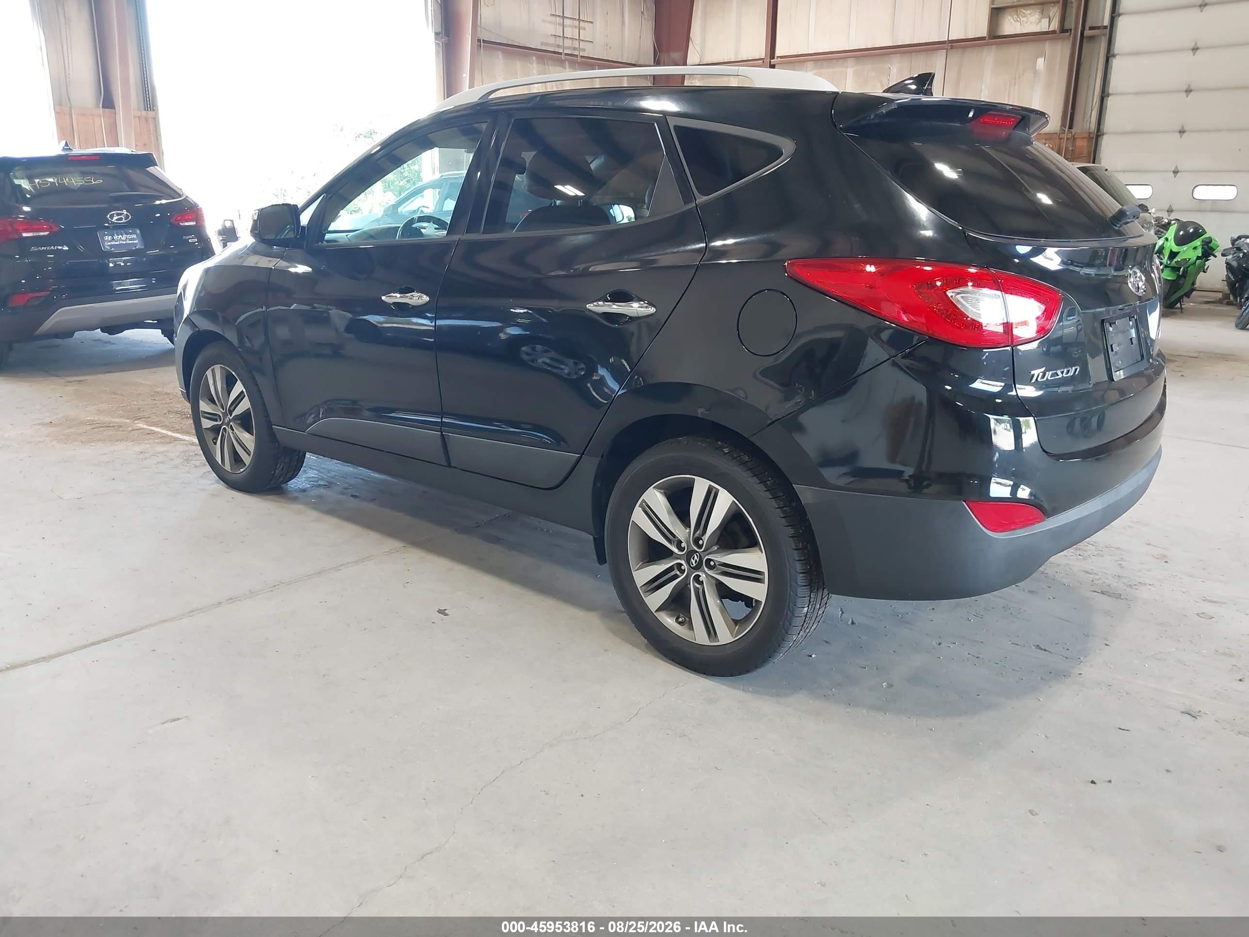 2014 Hyundai Tucson Limited Черный vin: KM8JU3AG0EU833458