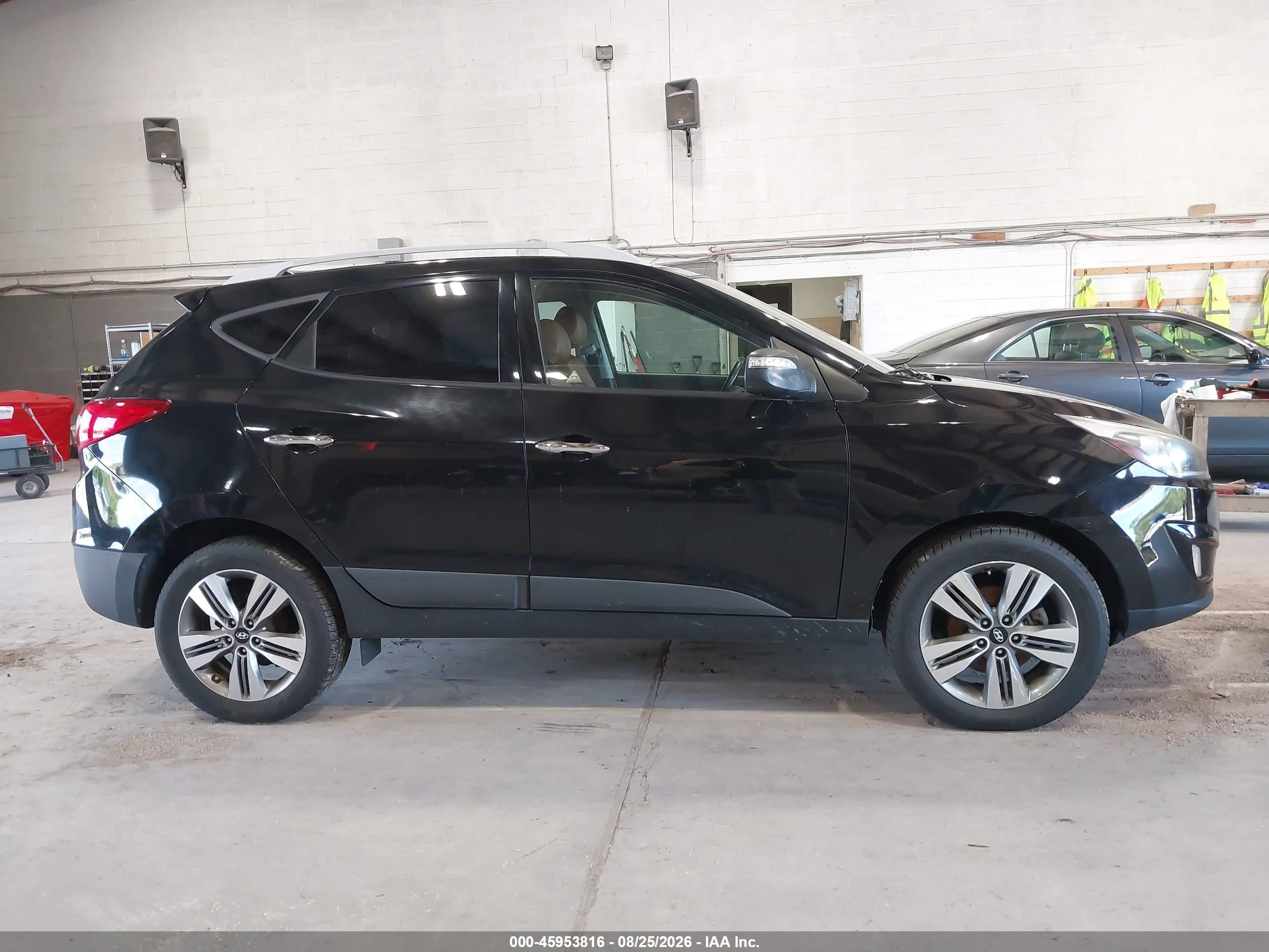 2014 Hyundai Tucson Limited Черный vin: KM8JU3AG0EU833458