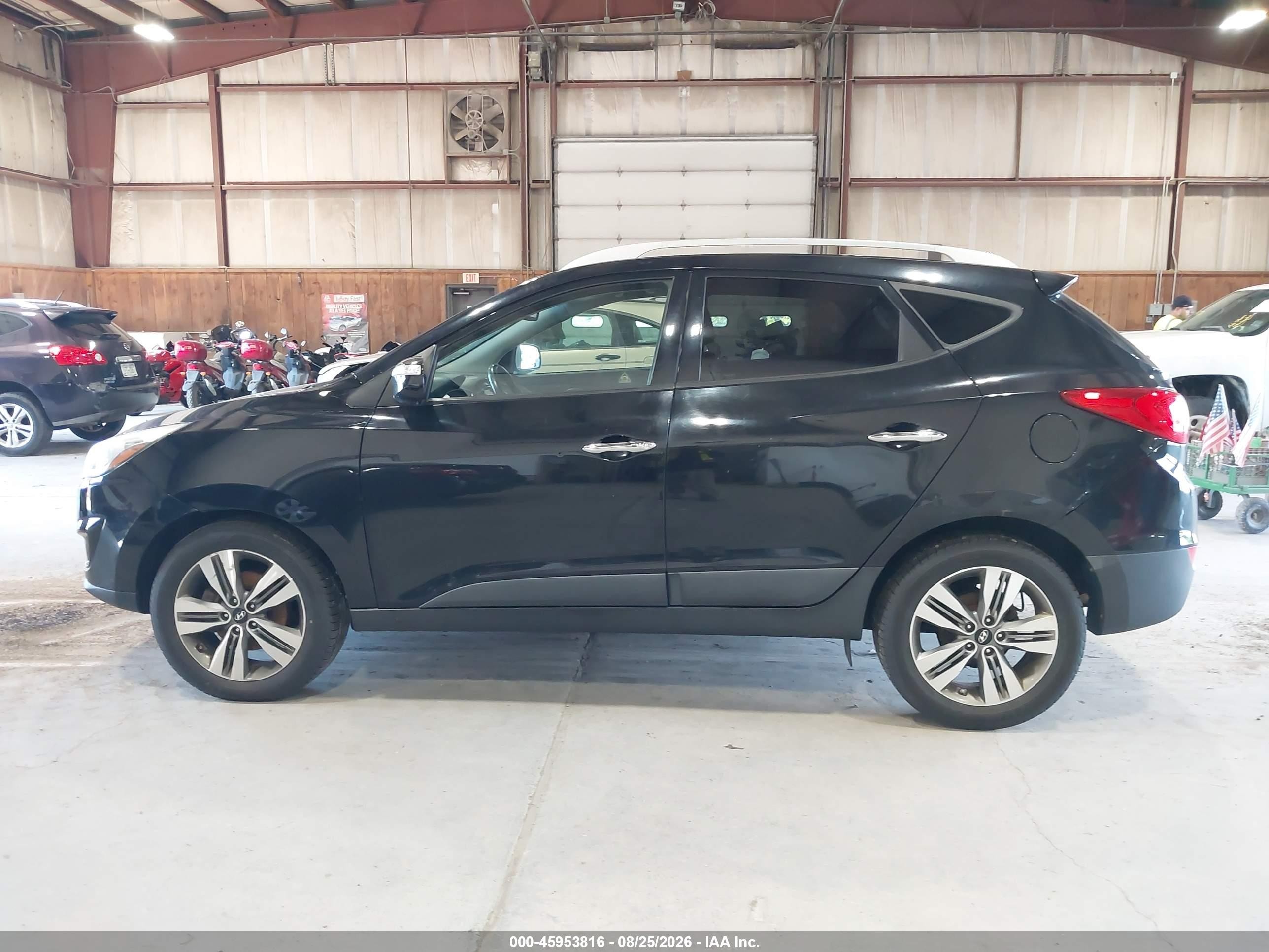 2014 Hyundai Tucson Limited Черный vin: KM8JU3AG0EU833458