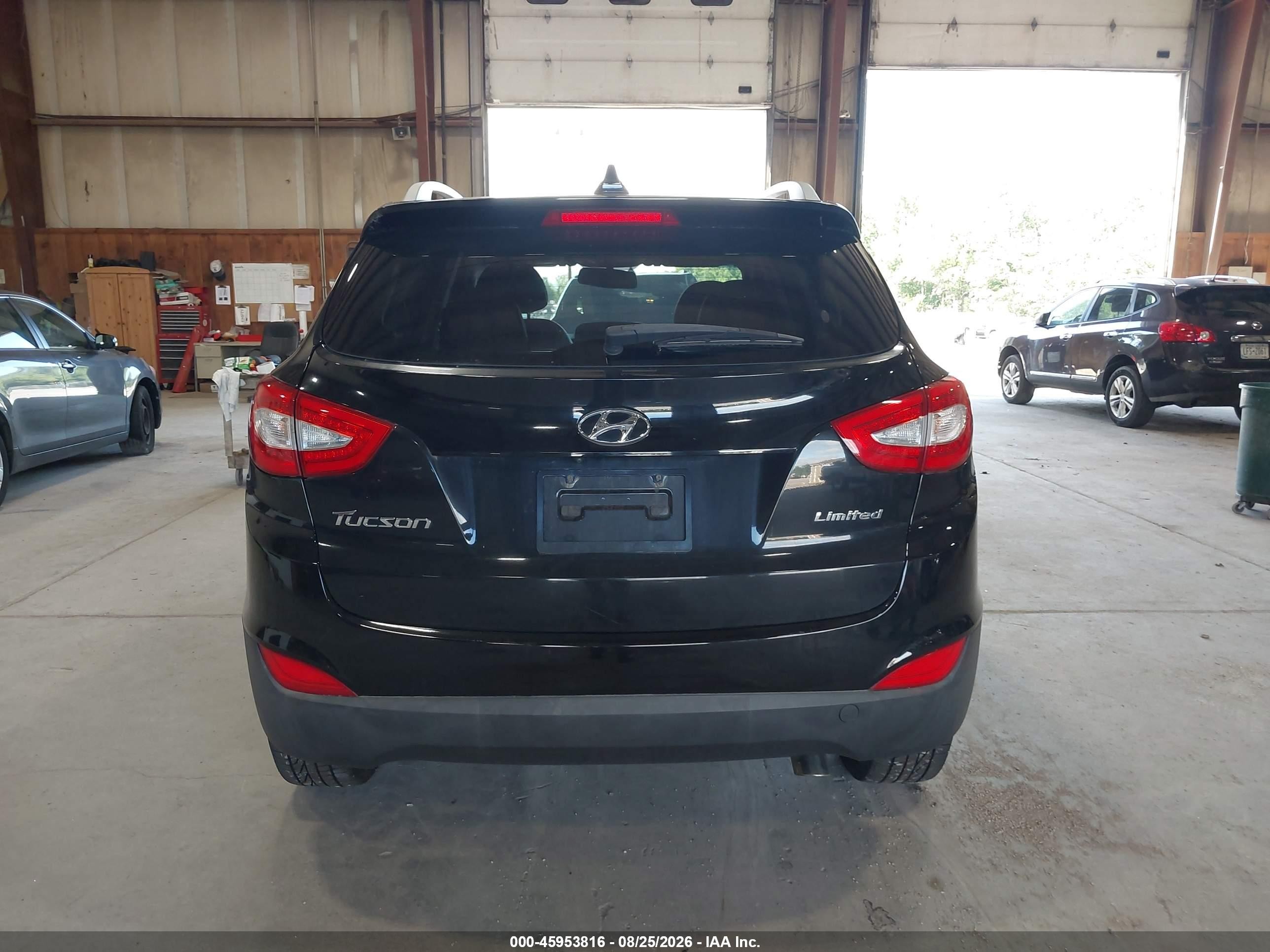 2014 Hyundai Tucson Limited Черный vin: KM8JU3AG0EU833458