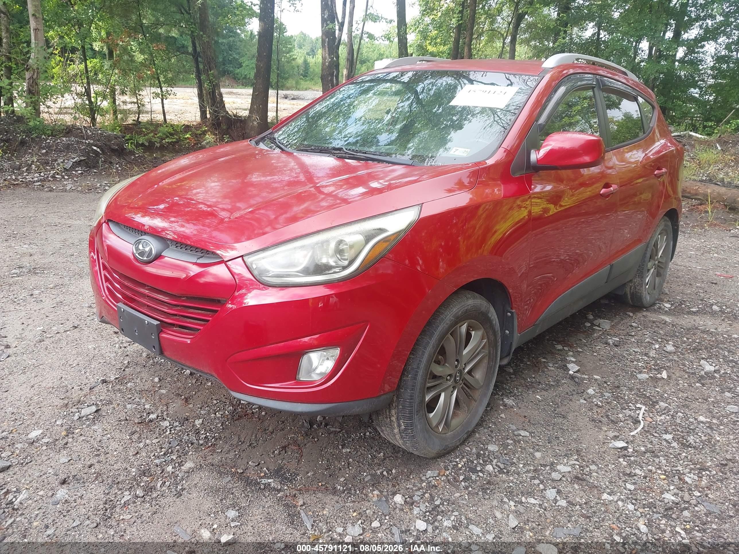 2014 Hyundai Tucson Se Red vin: KM8JU3AG0EU846615