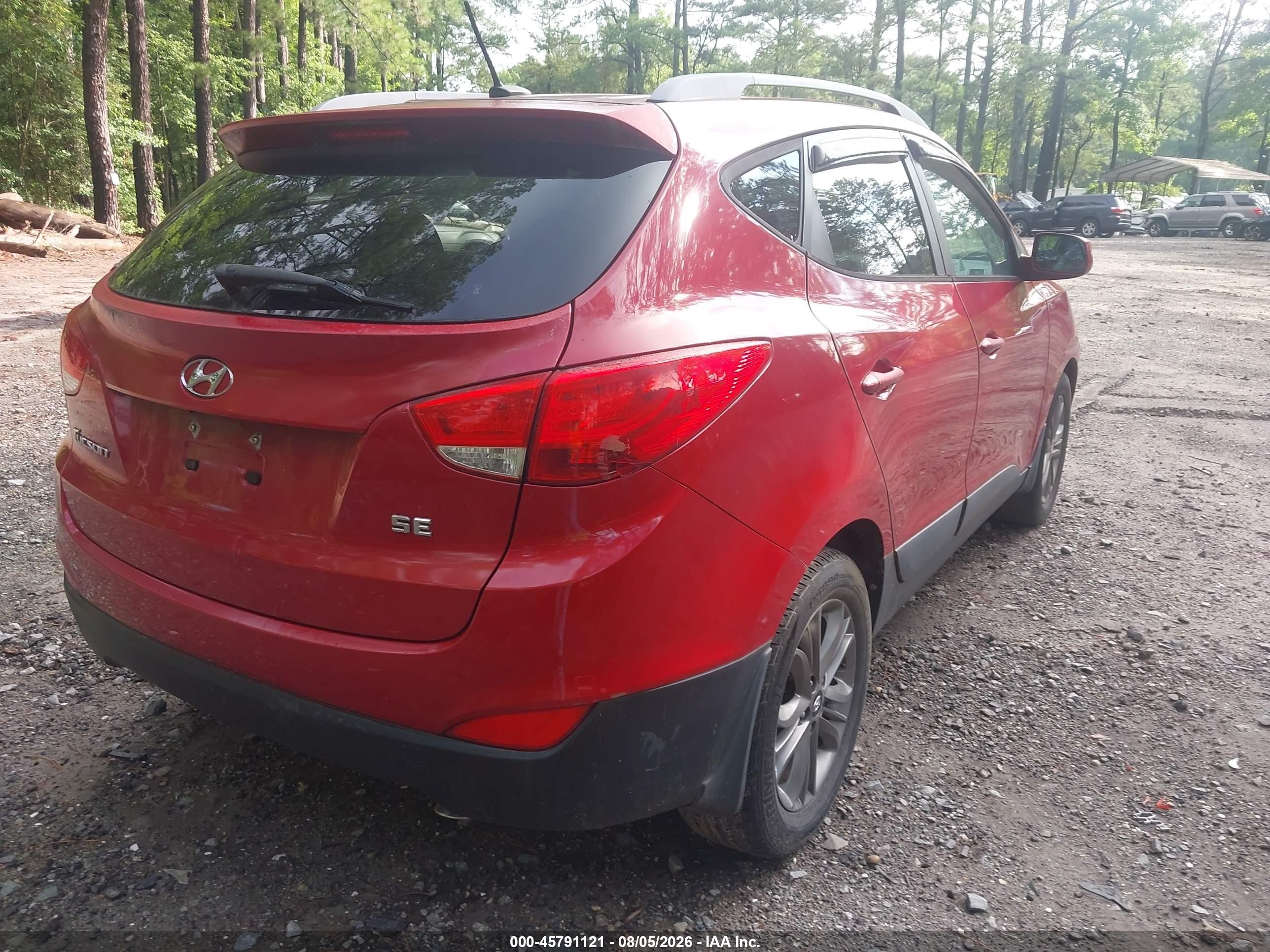 2014 Hyundai Tucson Se Red vin: KM8JU3AG0EU846615