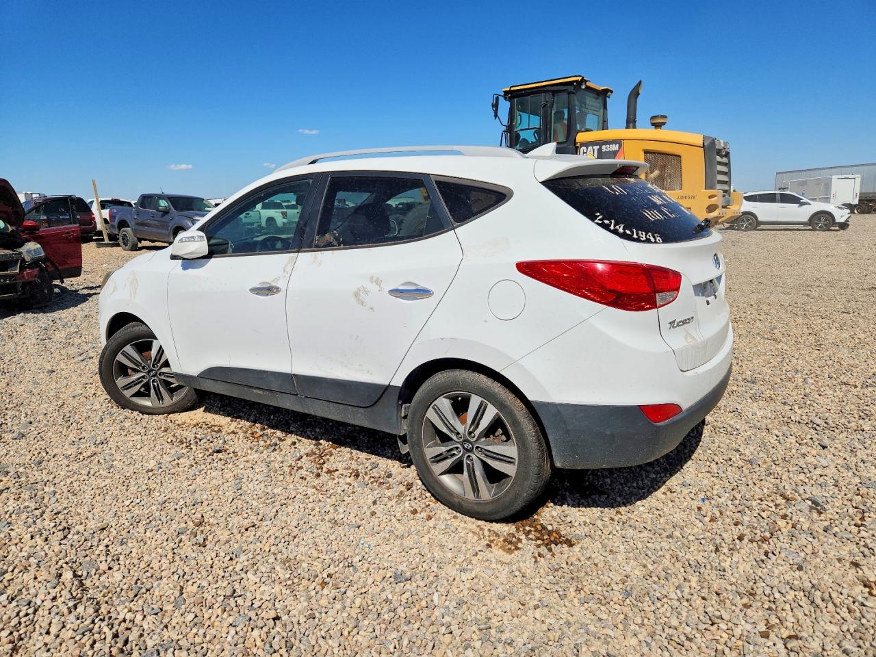 2014 Hyundai Tucson Limited White vin: KM8JU3AG0EU853984