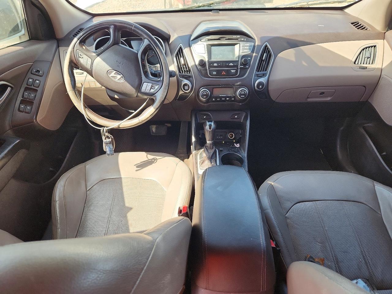 2014 Hyundai Tucson Limited White vin: KM8JU3AG0EU853984
