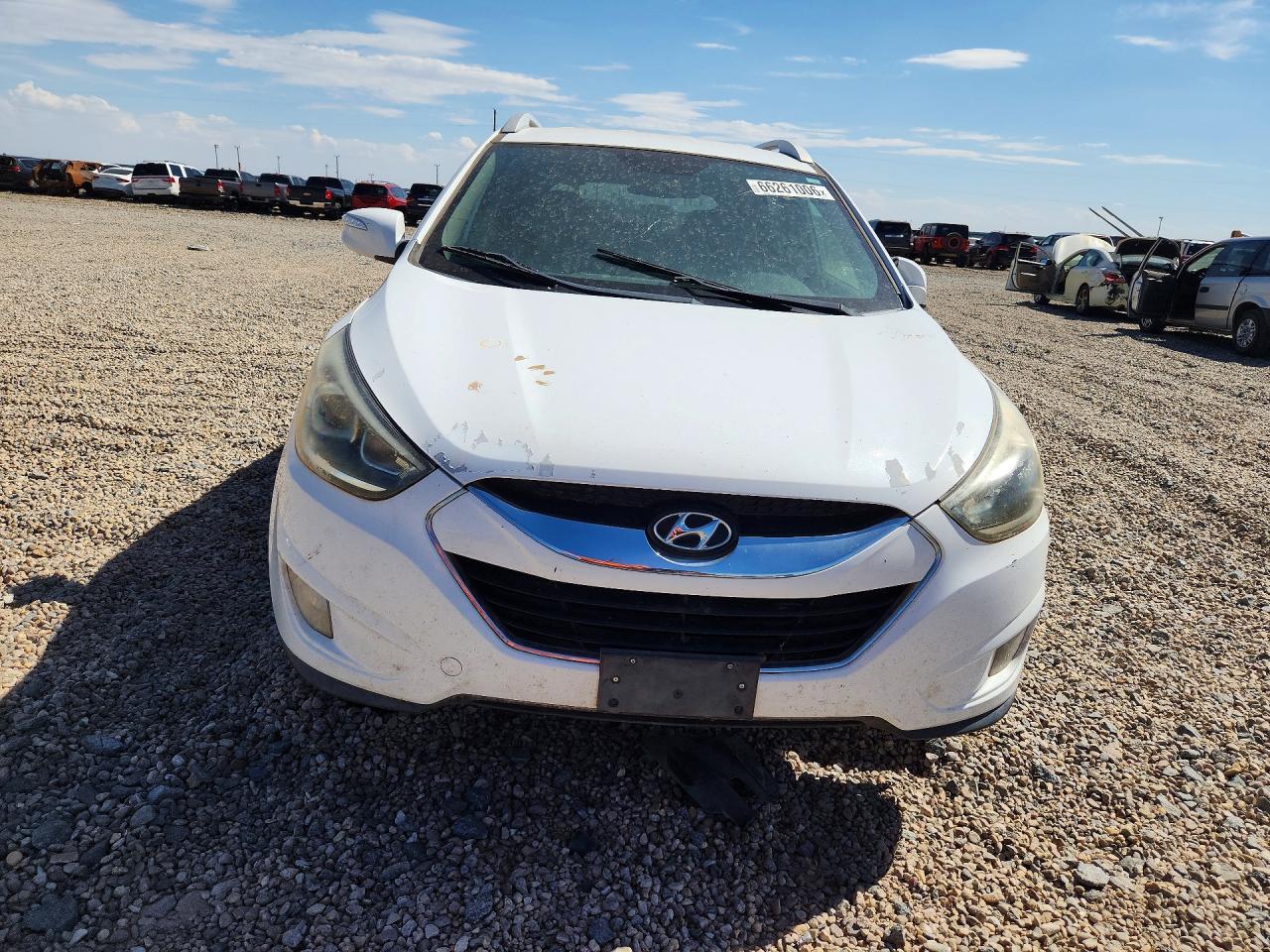 2014 Hyundai Tucson Limited White vin: KM8JU3AG0EU853984