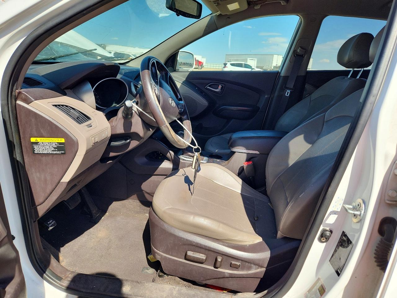 2014 Hyundai Tucson Limited White vin: KM8JU3AG0EU853984