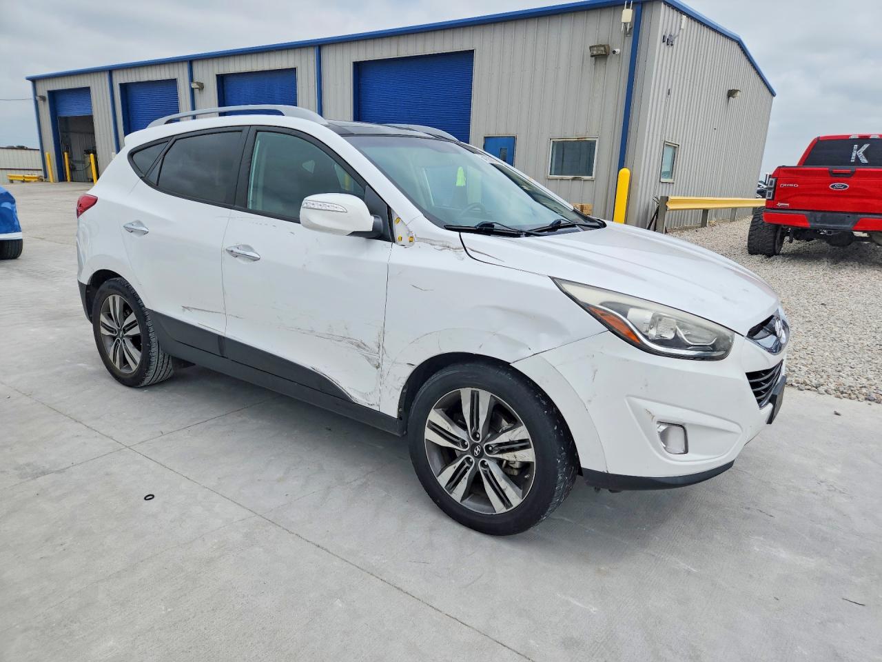 2014 Hyundai Tucson Limited White vin: KM8JU3AG0EU857873