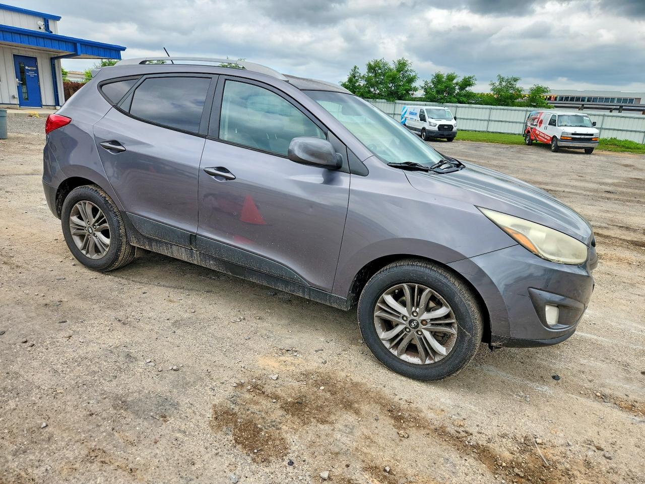 2014 Hyundai Tucson Se Gray vin: KM8JU3AG0EU860160