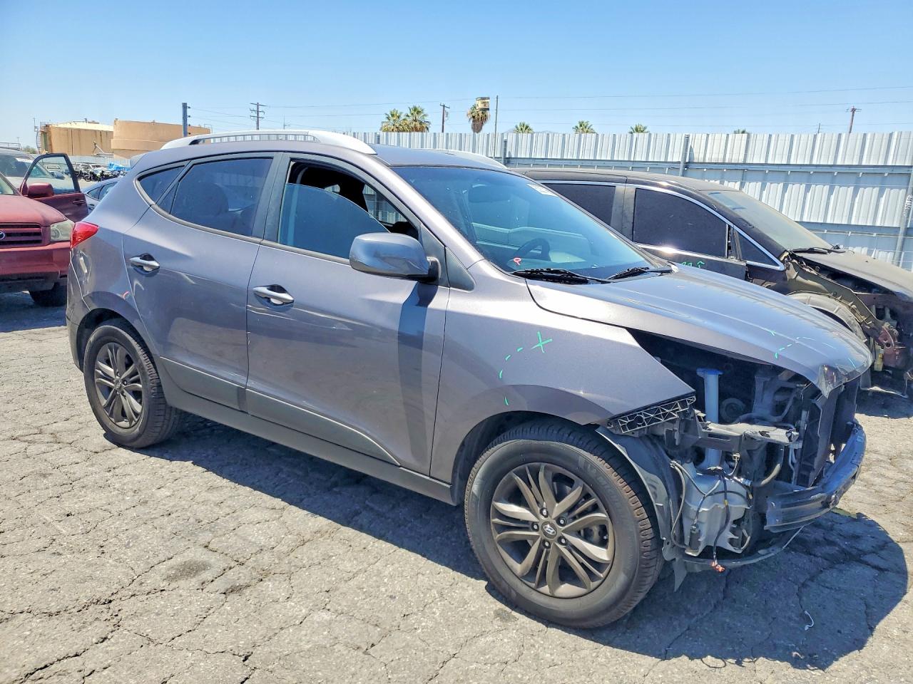 2014 Hyundai Tucson Se Gray vin: KM8JU3AG0EU898522