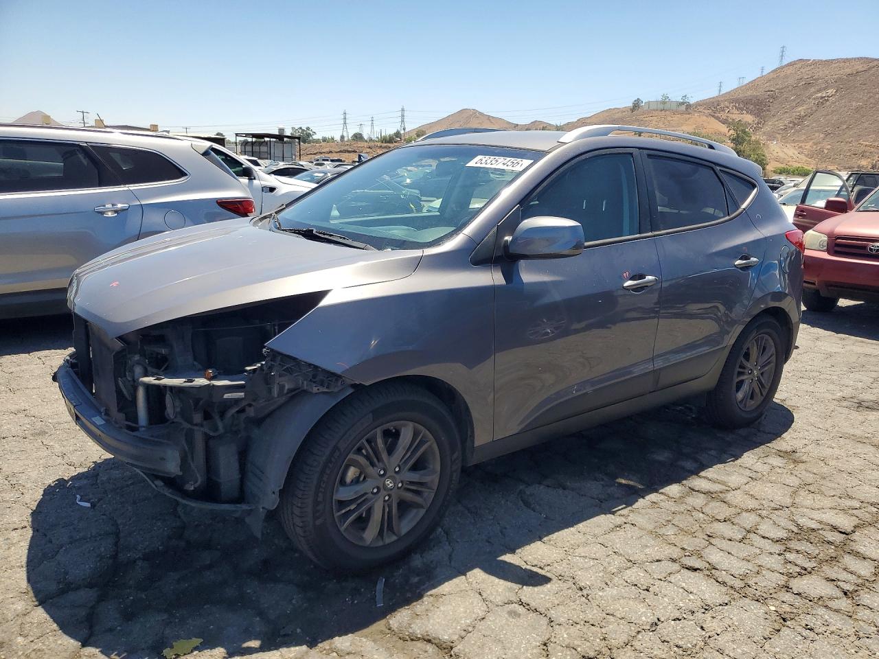2014 Hyundai Tucson Se Gray vin: KM8JU3AG0EU898522