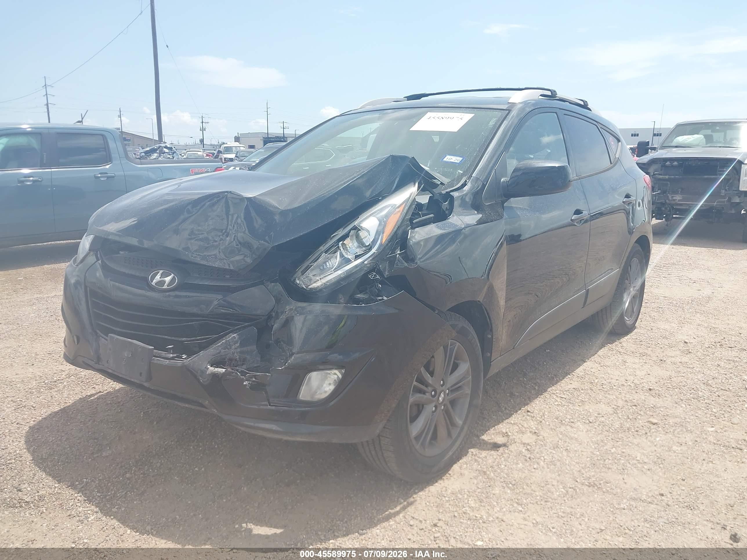 2014 Hyundai Tucson Se Black vin: KM8JU3AG0EU924441
