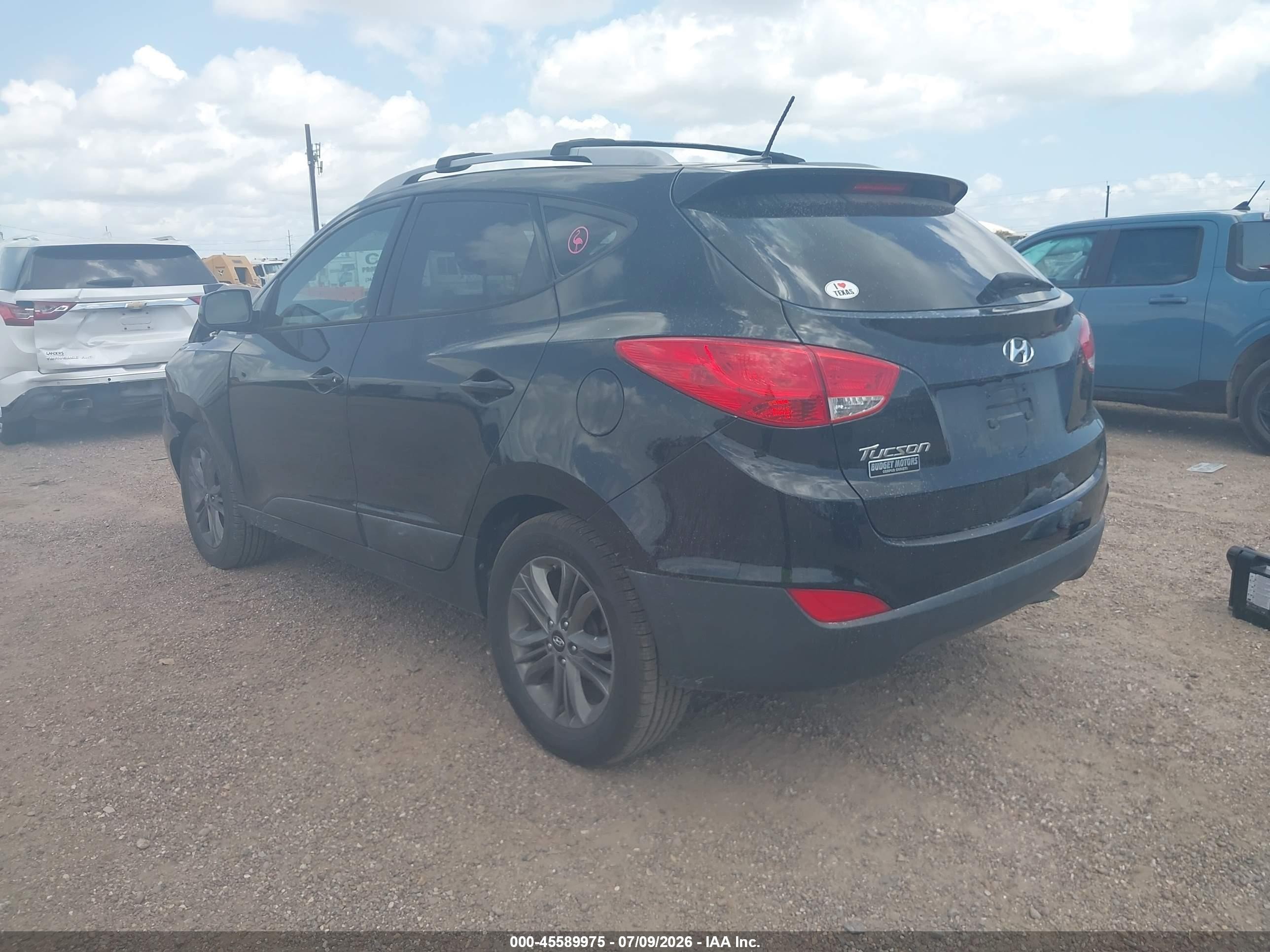 2014 Hyundai Tucson Se Black vin: KM8JU3AG0EU924441