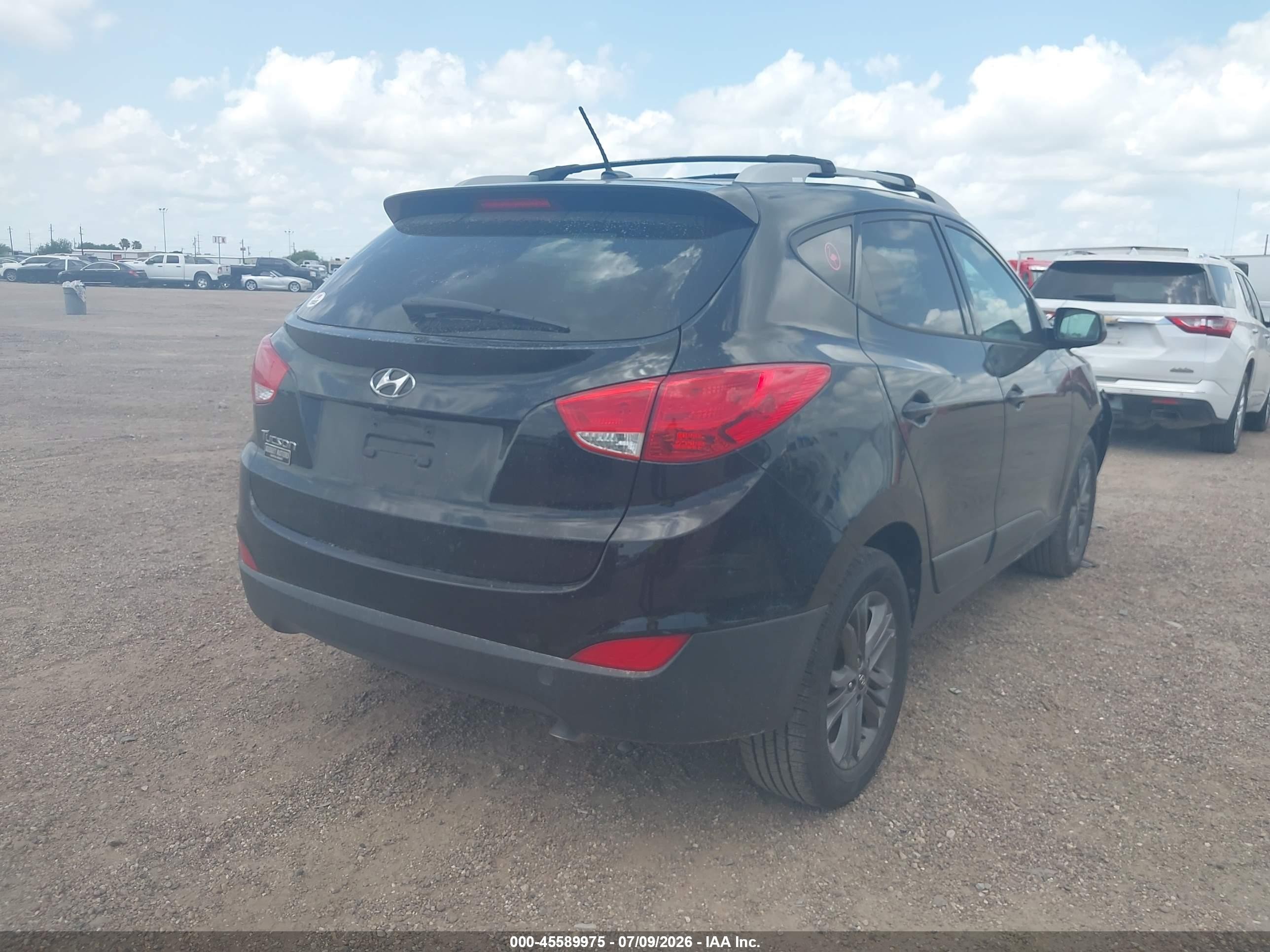 2014 Hyundai Tucson Se Black vin: KM8JU3AG0EU924441