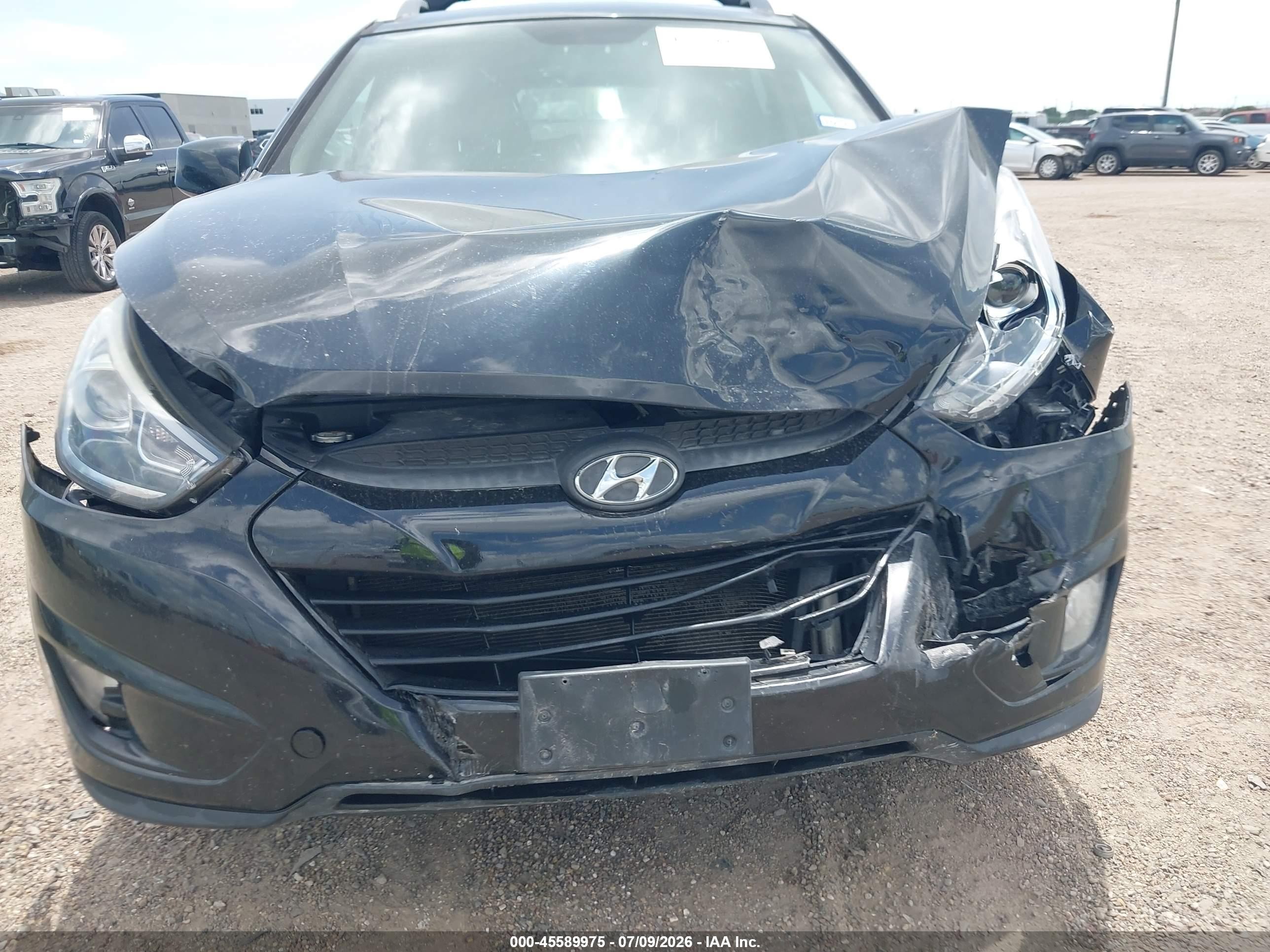 2014 Hyundai Tucson Se Black vin: KM8JU3AG0EU924441