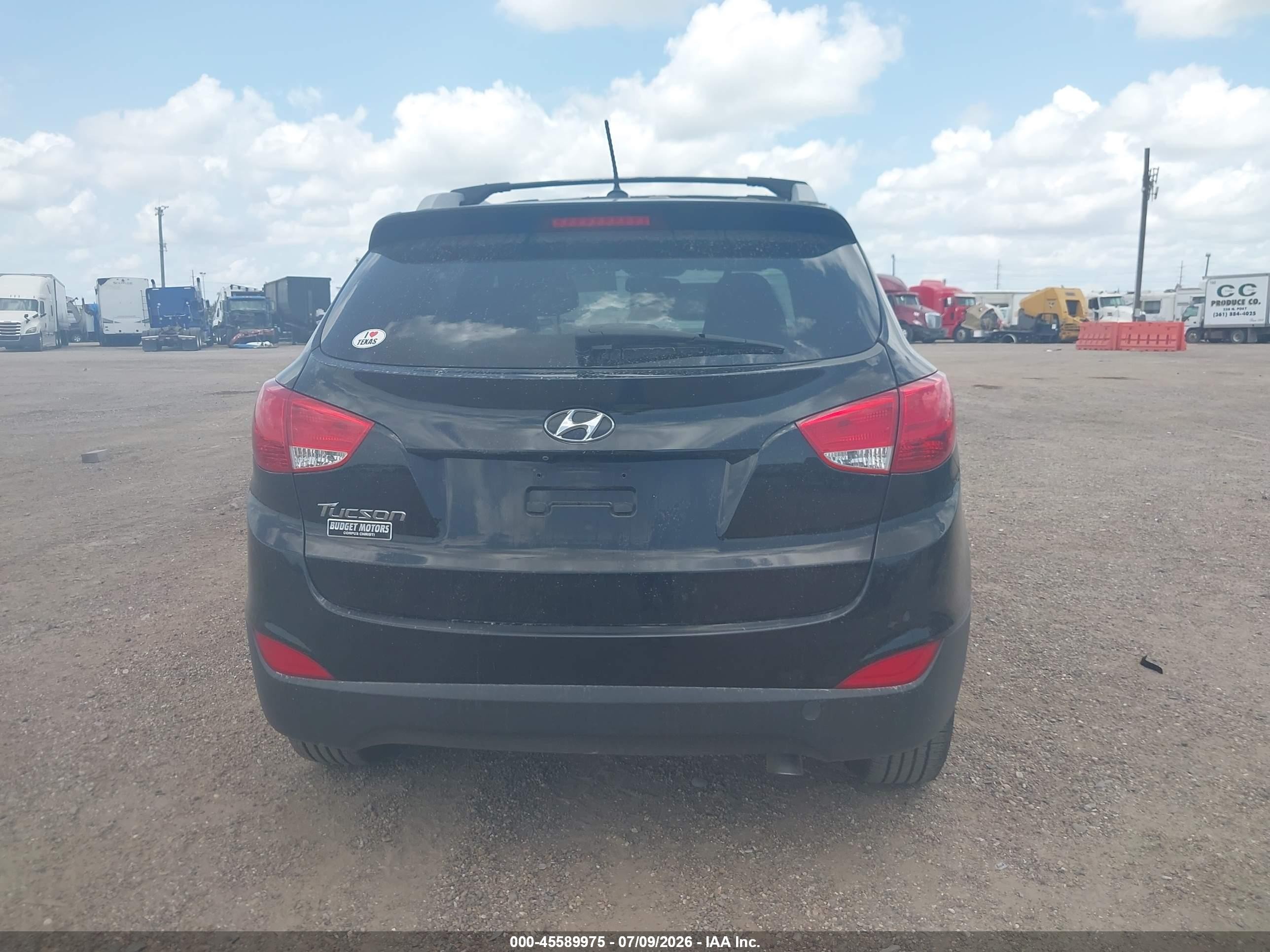2014 Hyundai Tucson Se Black vin: KM8JU3AG0EU924441