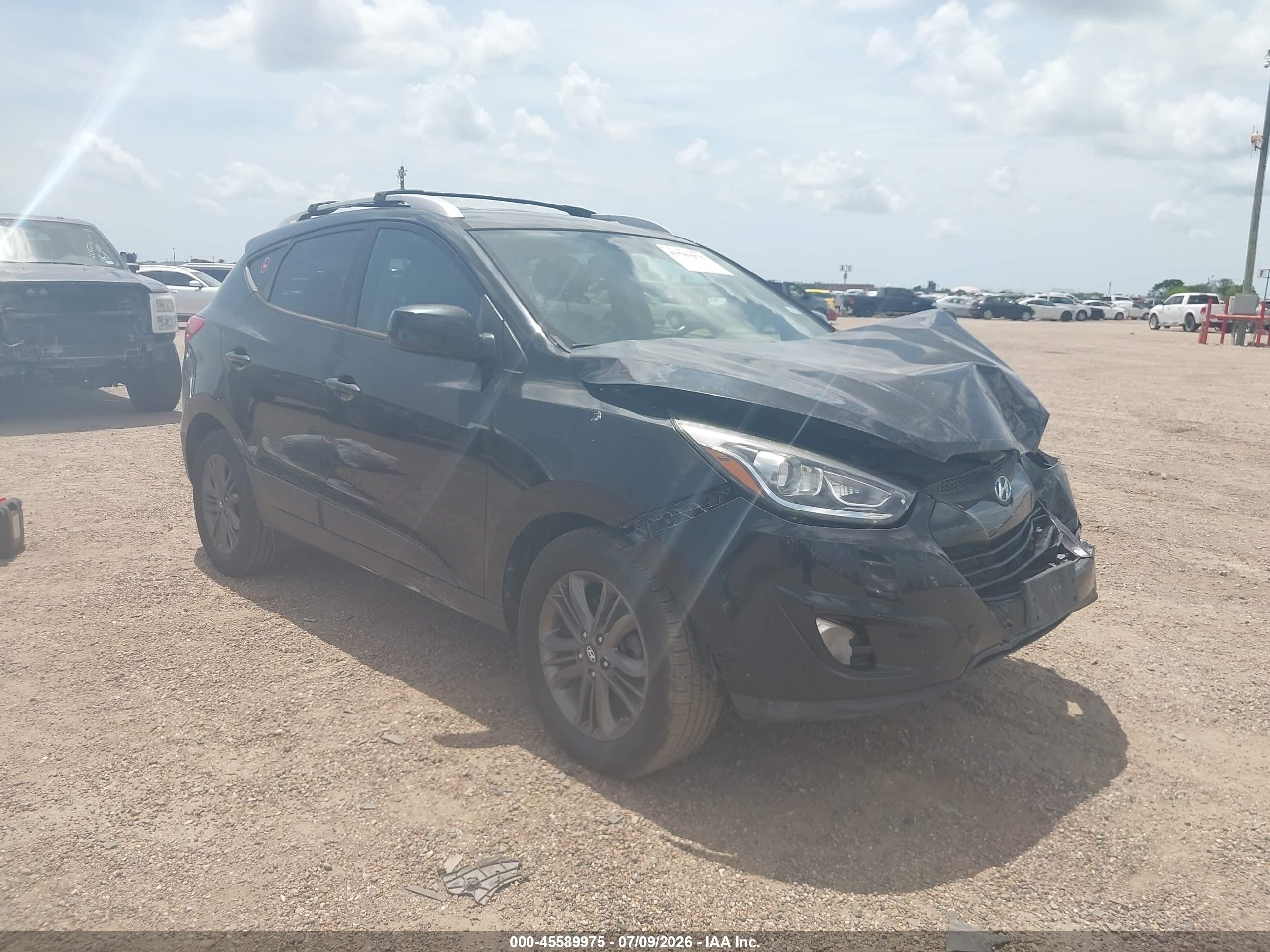 2014 Hyundai Tucson Se Black vin: KM8JU3AG0EU924441
