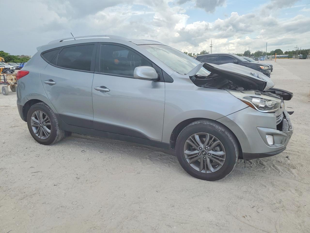2015 Hyundai Tucson Se Gray vin: KM8JU3AG0FU005329