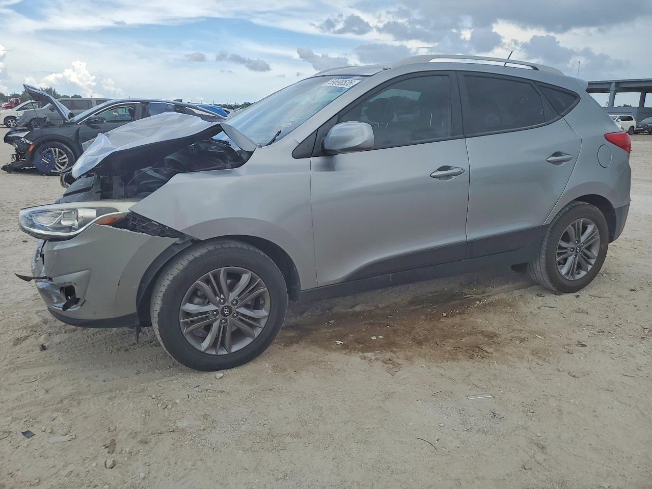 2015 Hyundai Tucson Se Gray vin: KM8JU3AG0FU005329