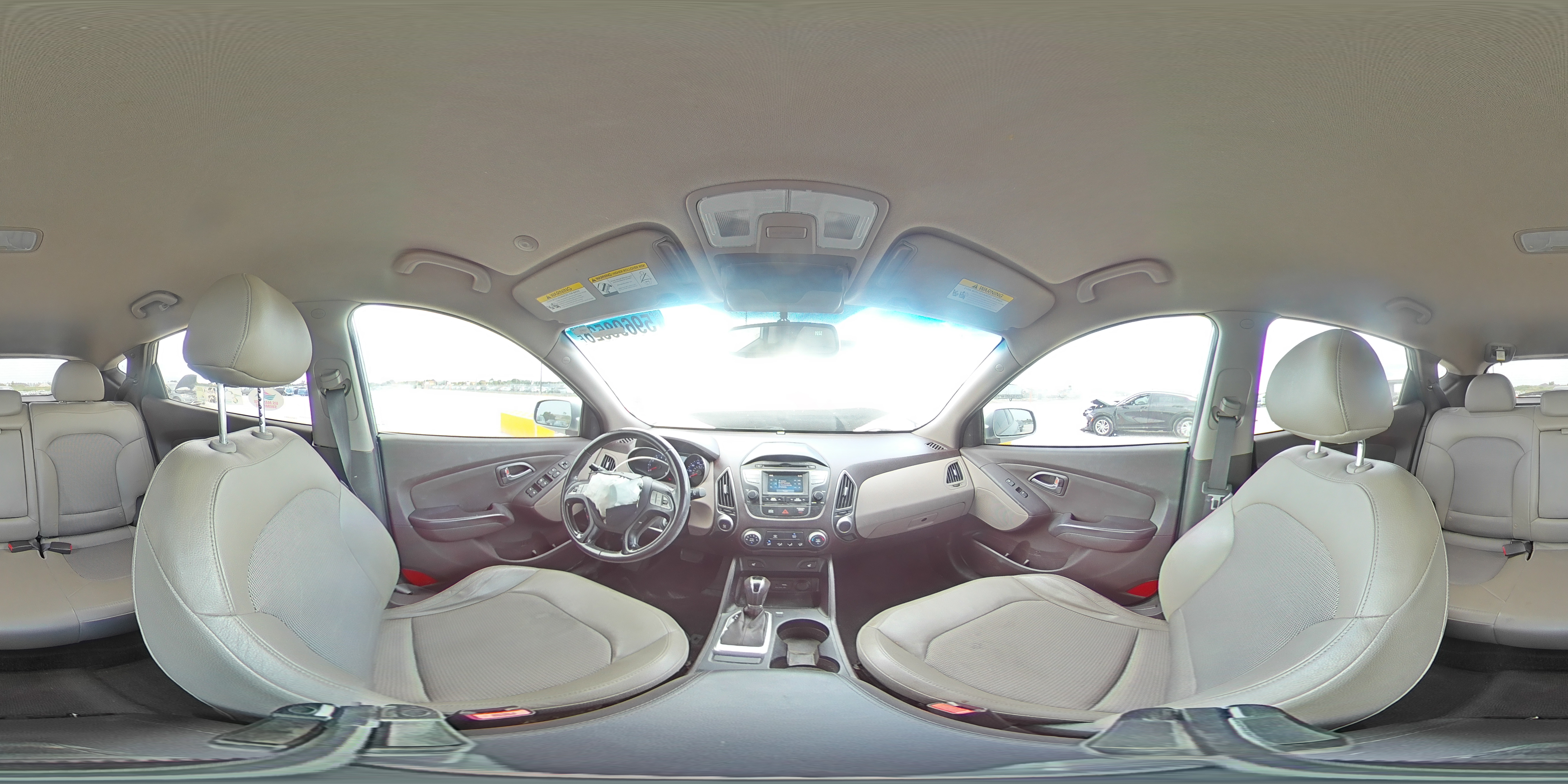 2015 Hyundai Tucson Se Gray vin: KM8JU3AG0FU005329