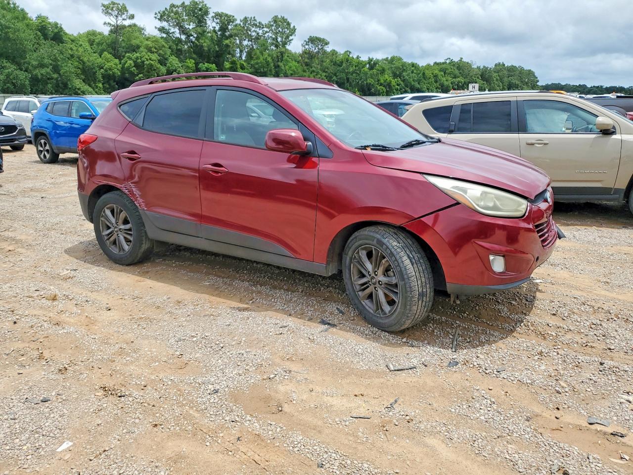 2015 Hyundai Tucson Se Бордовый vin: KM8JU3AG0FU012653