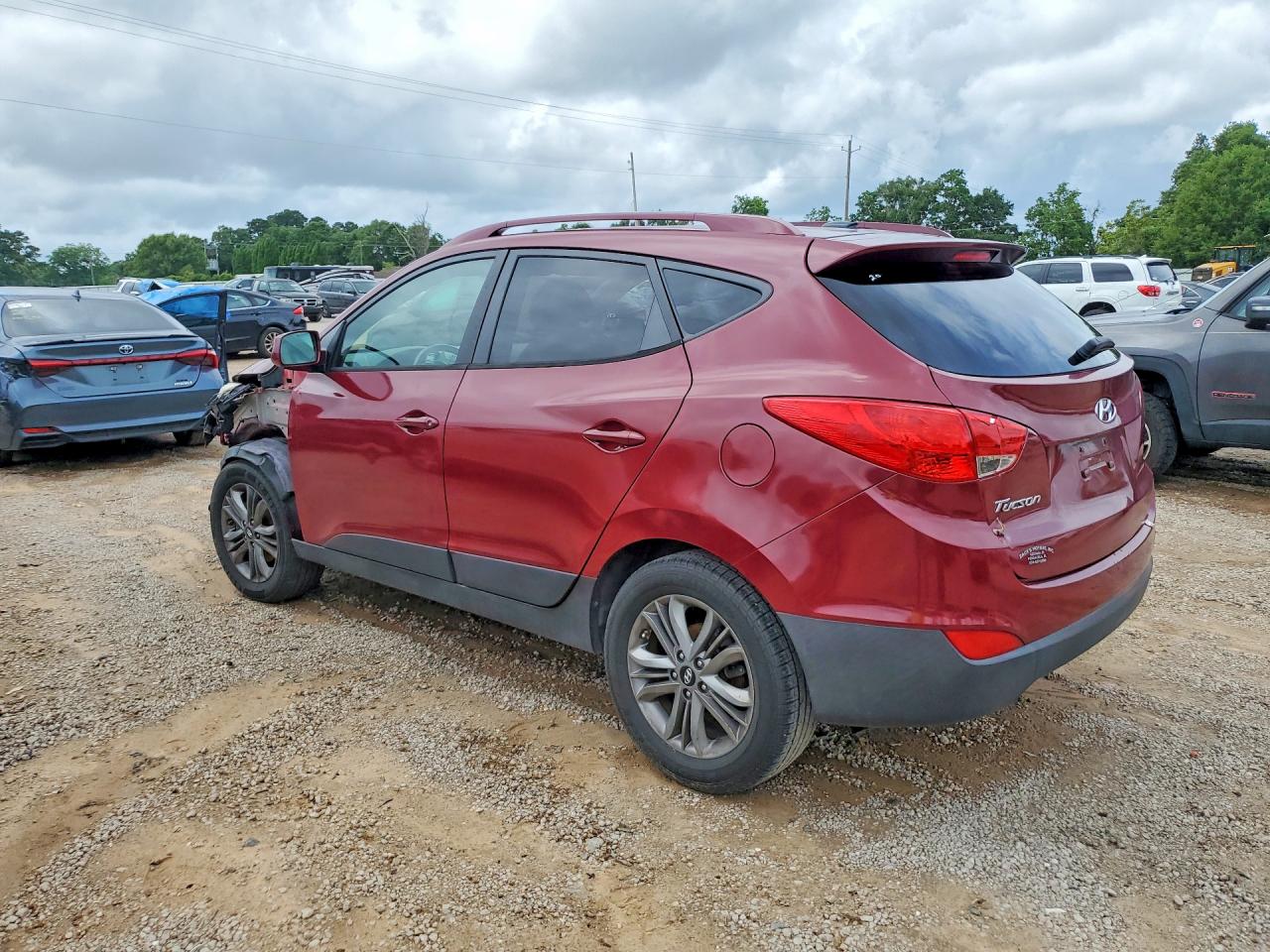 2015 Hyundai Tucson Se Бордовый vin: KM8JU3AG0FU012653