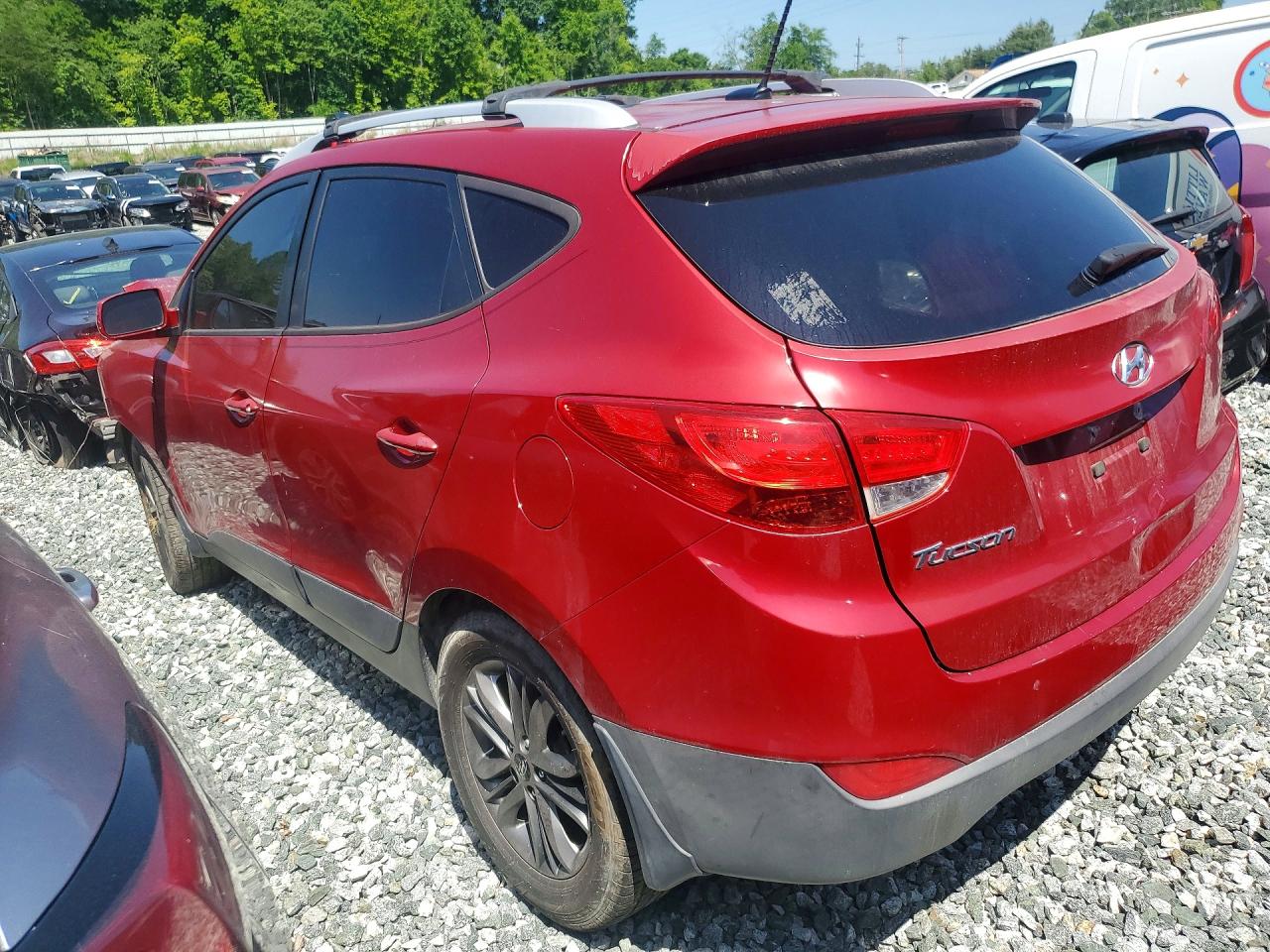 2015 Hyundai Tucson Se Red vin: KM8JU3AG0FU088227