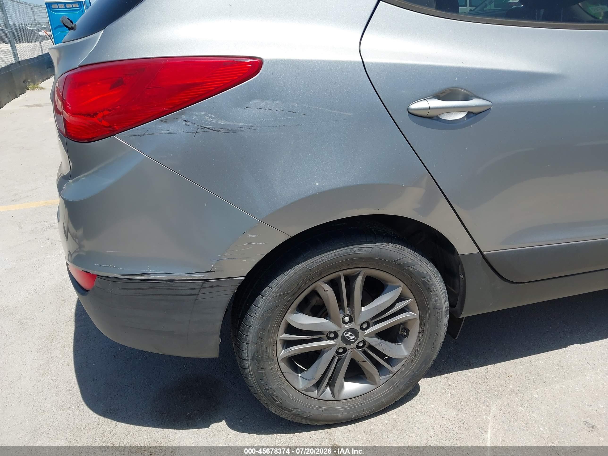 2015 Hyundai Tucson Se Серебряный vin: KM8JU3AG0FU089023