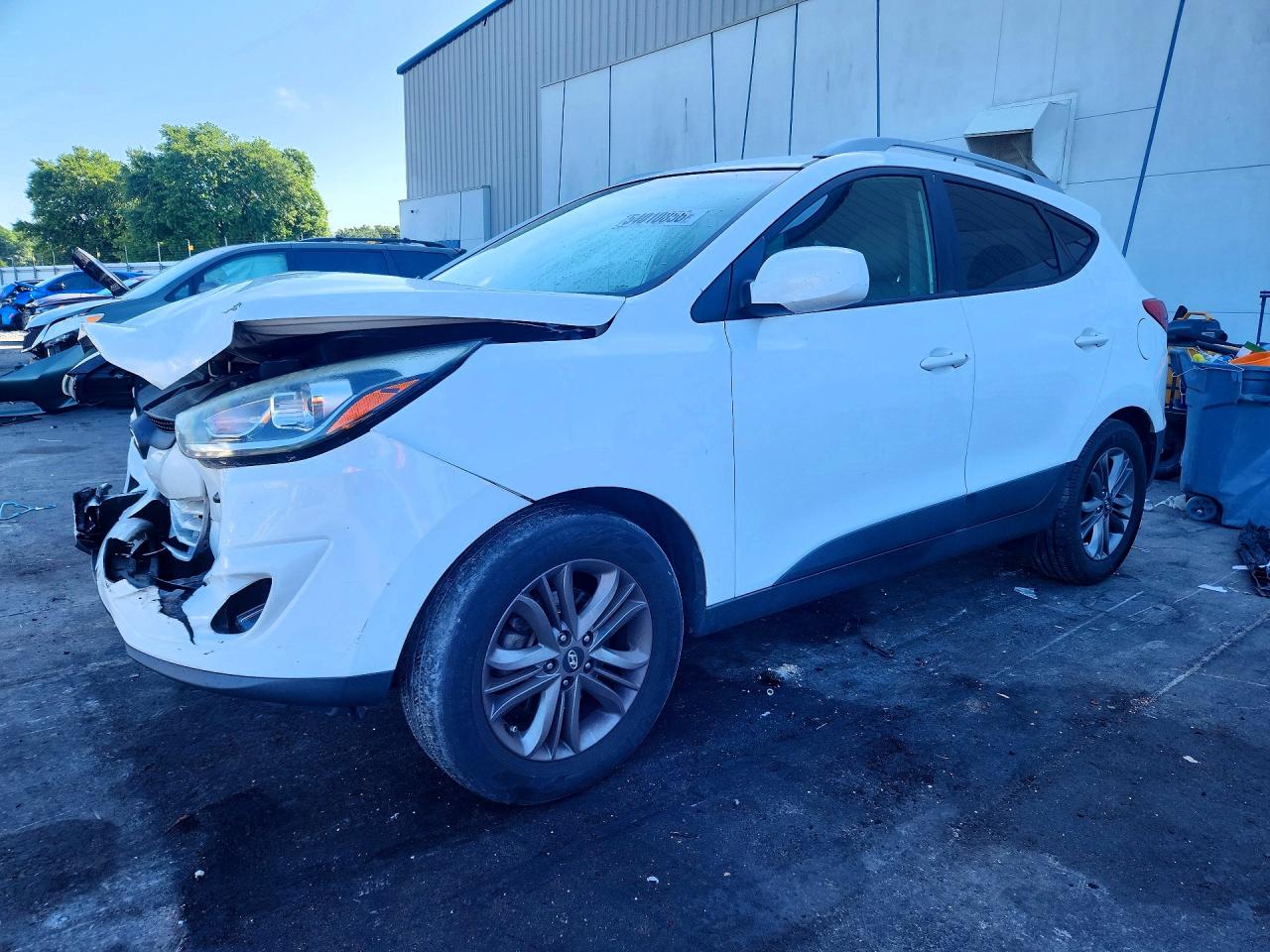 2015 Hyundai Tucson Se Белый vin: KM8JU3AG0FU099177