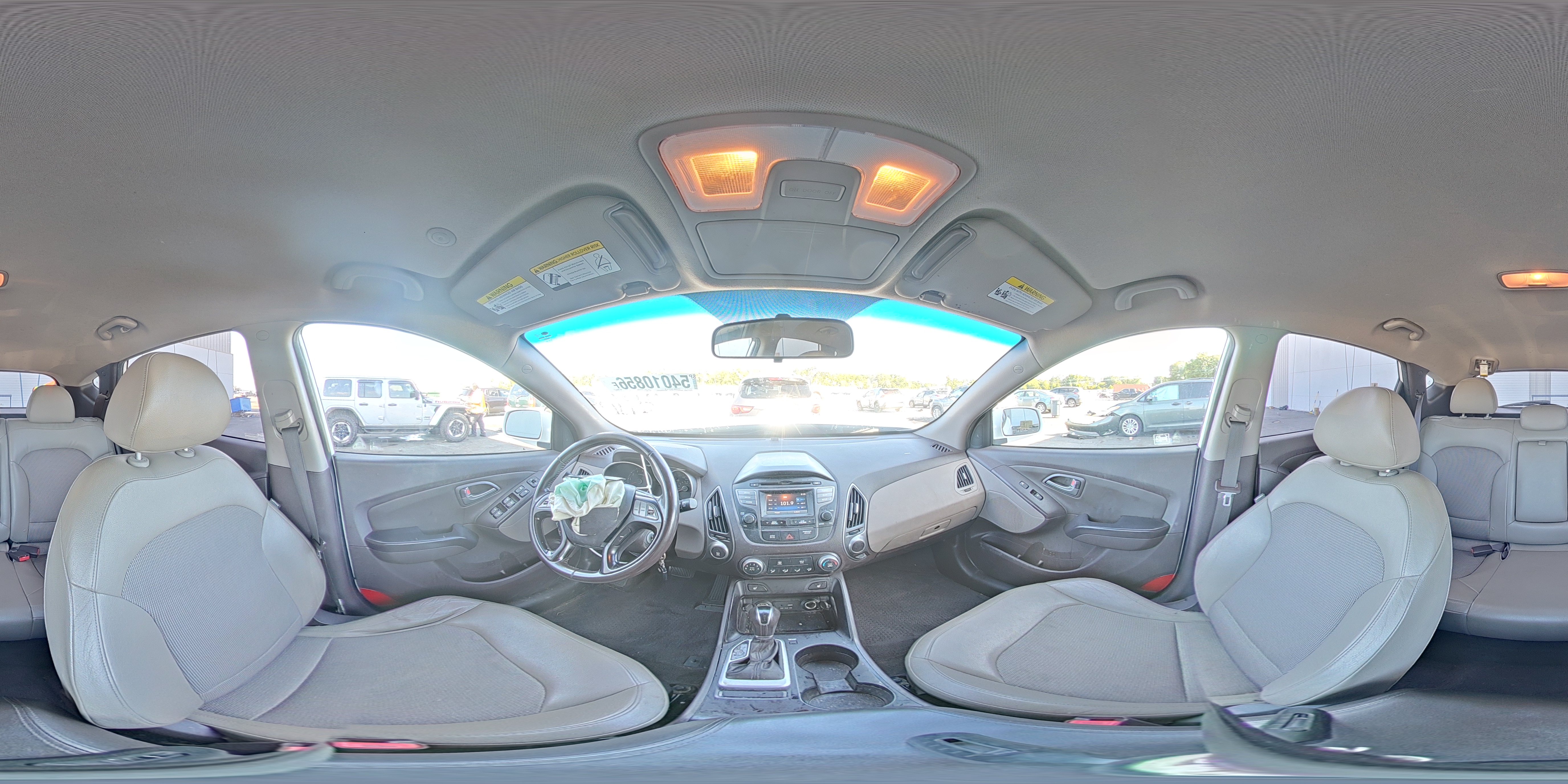 2015 Hyundai Tucson Se Белый vin: KM8JU3AG0FU099177