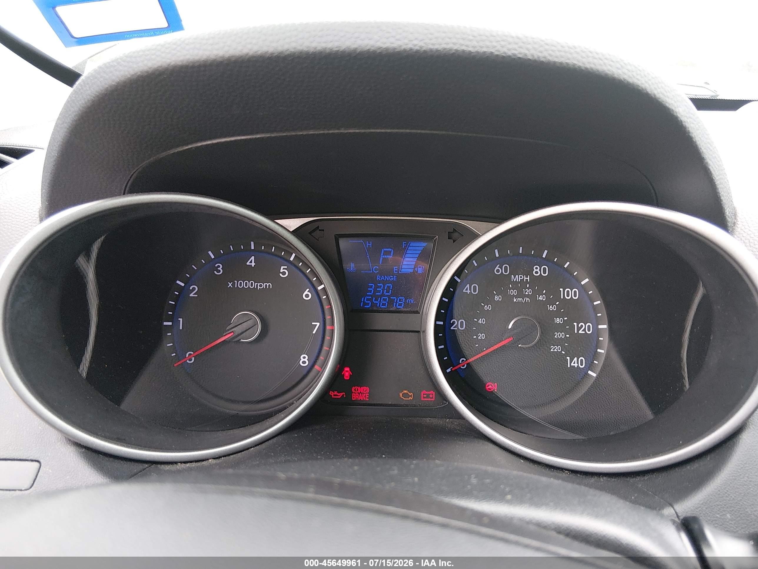 2014 Hyundai Tucson Se Серый vin: KM8JU3AG1EU864458