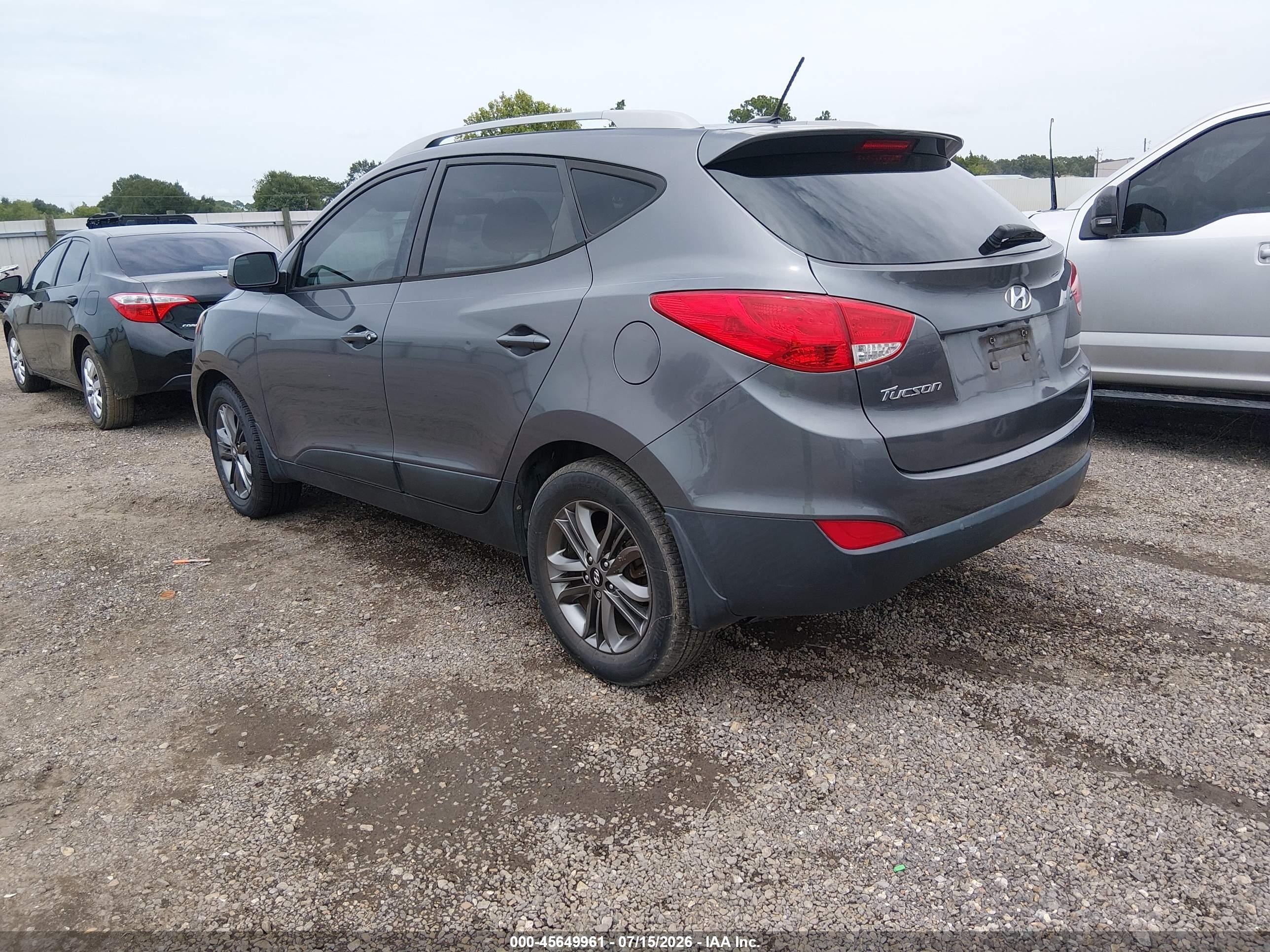 2014 Hyundai Tucson Se Серый vin: KM8JU3AG1EU864458