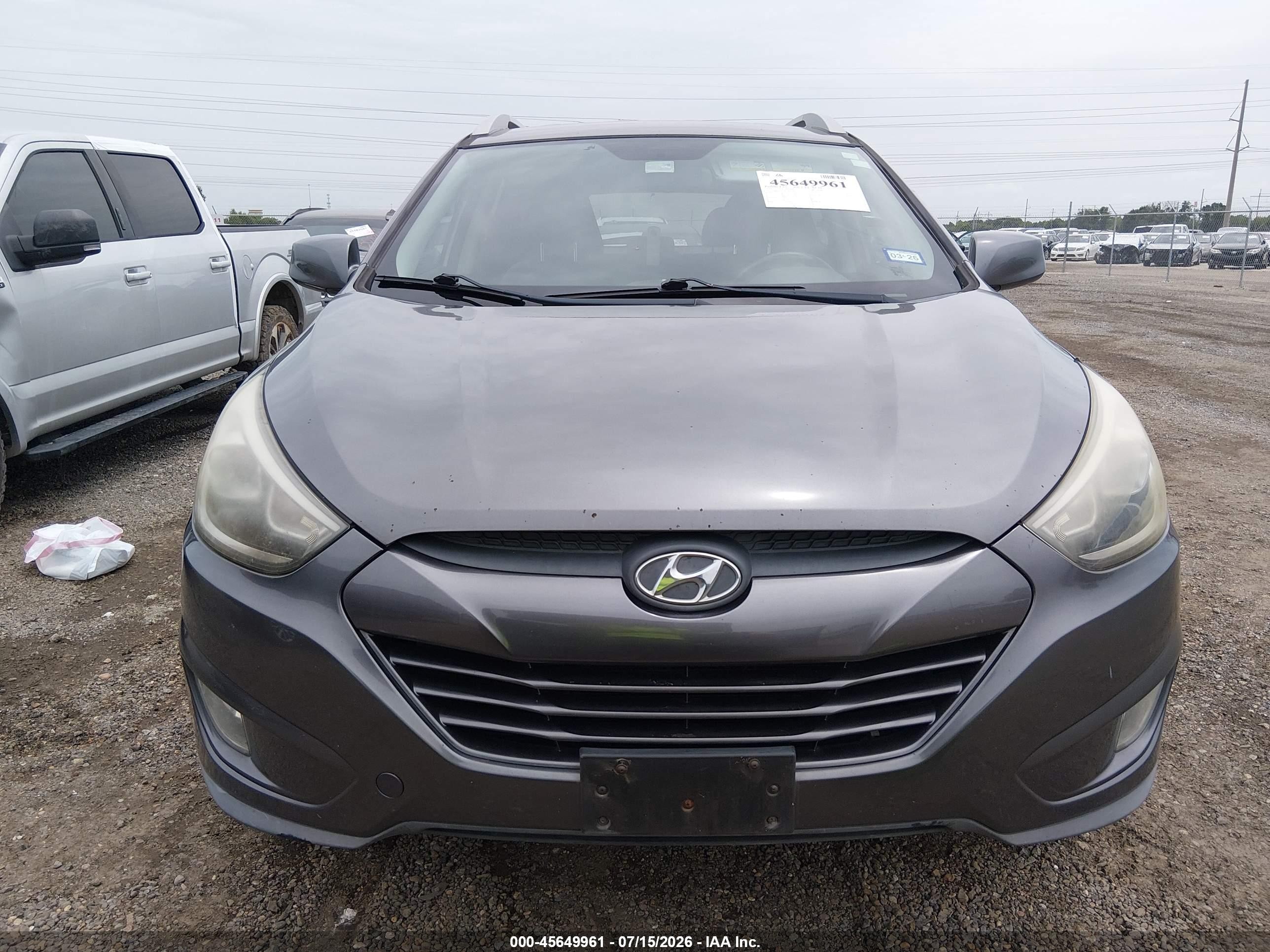 2014 Hyundai Tucson Se Серый vin: KM8JU3AG1EU864458