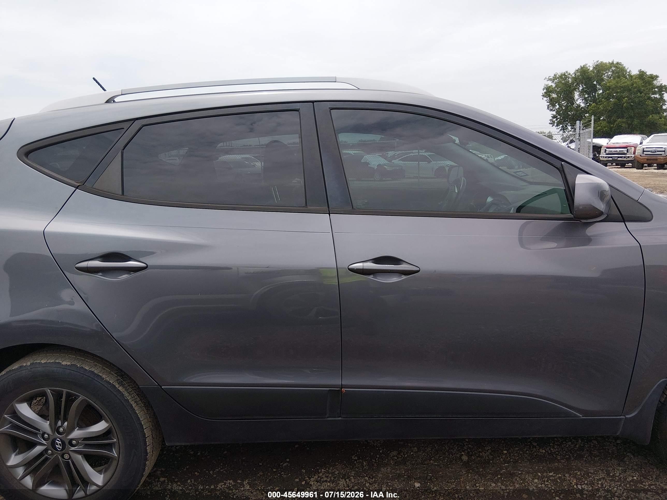 2014 Hyundai Tucson Se Серый vin: KM8JU3AG1EU864458