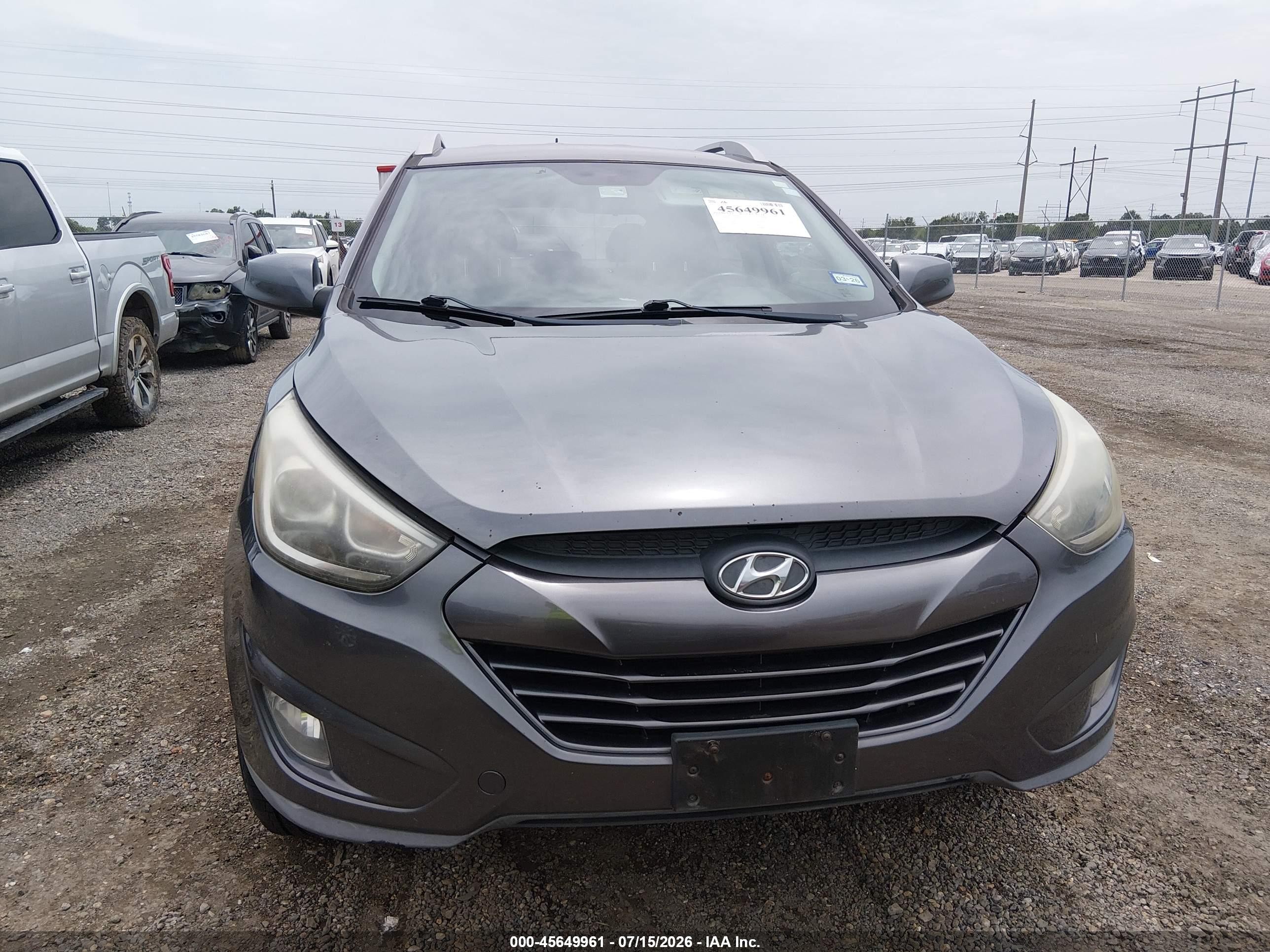 2014 Hyundai Tucson Se Серый vin: KM8JU3AG1EU864458