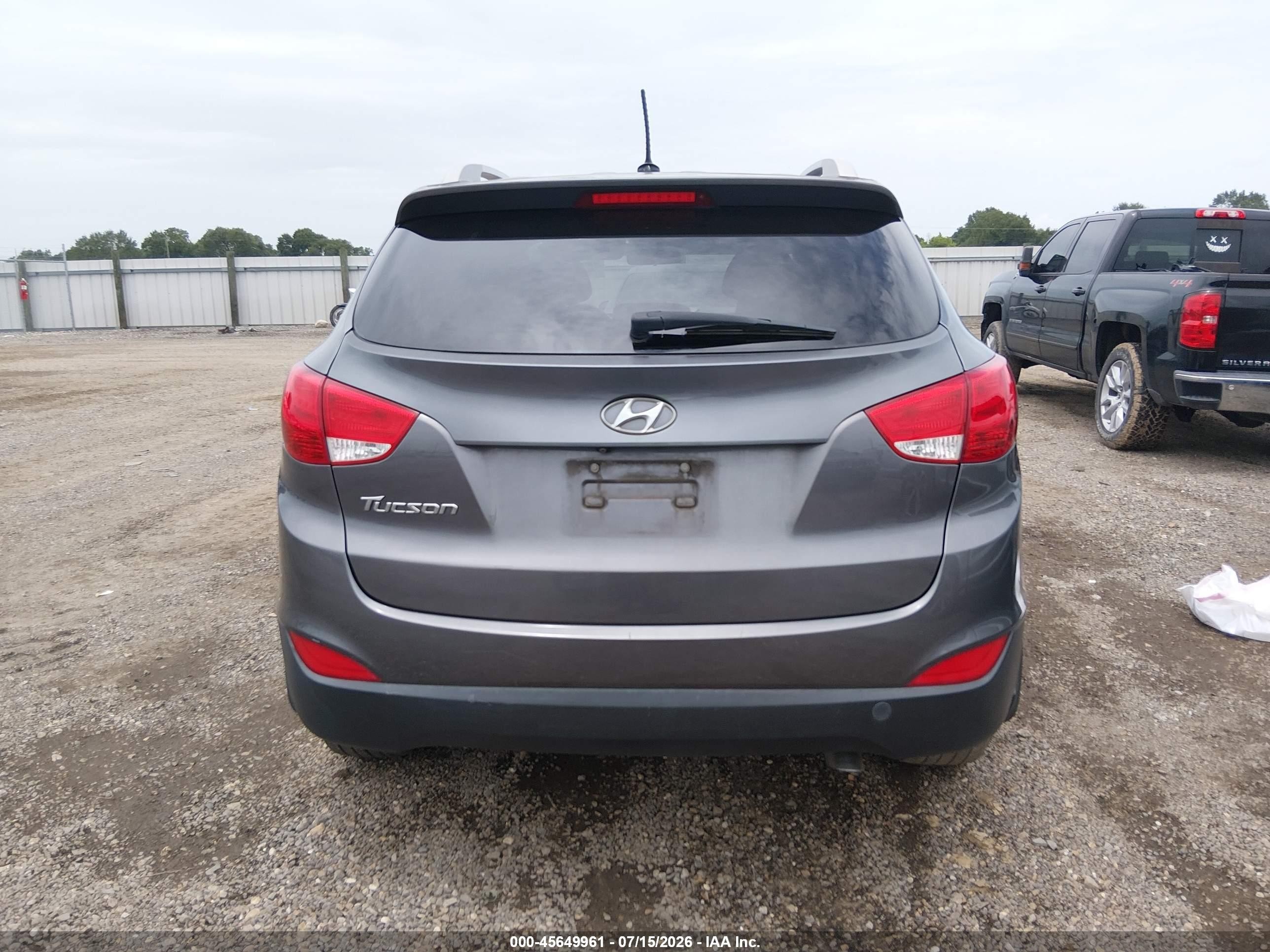 2014 Hyundai Tucson Se Серый vin: KM8JU3AG1EU864458