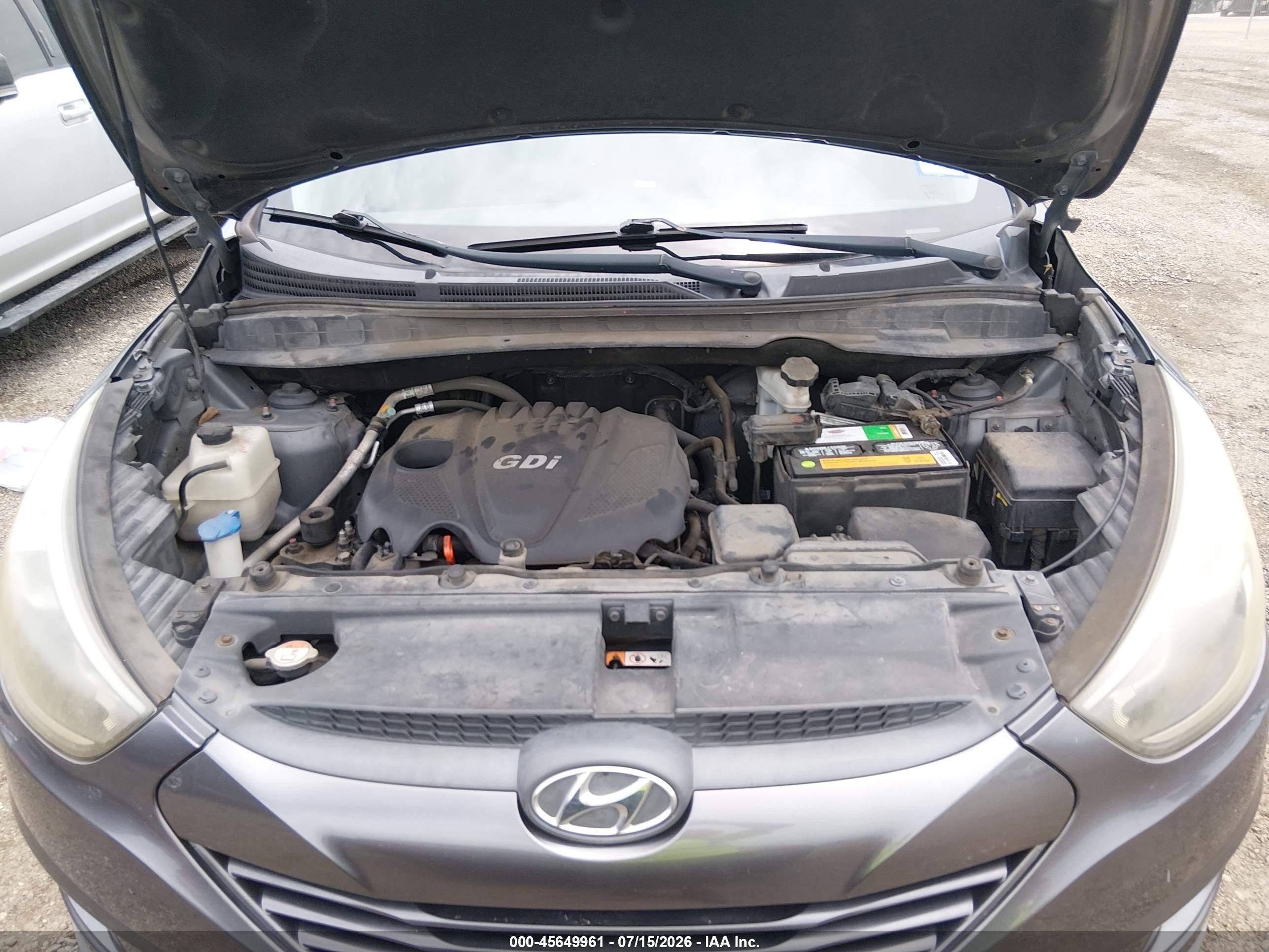 2014 Hyundai Tucson Se Серый vin: KM8JU3AG1EU864458
