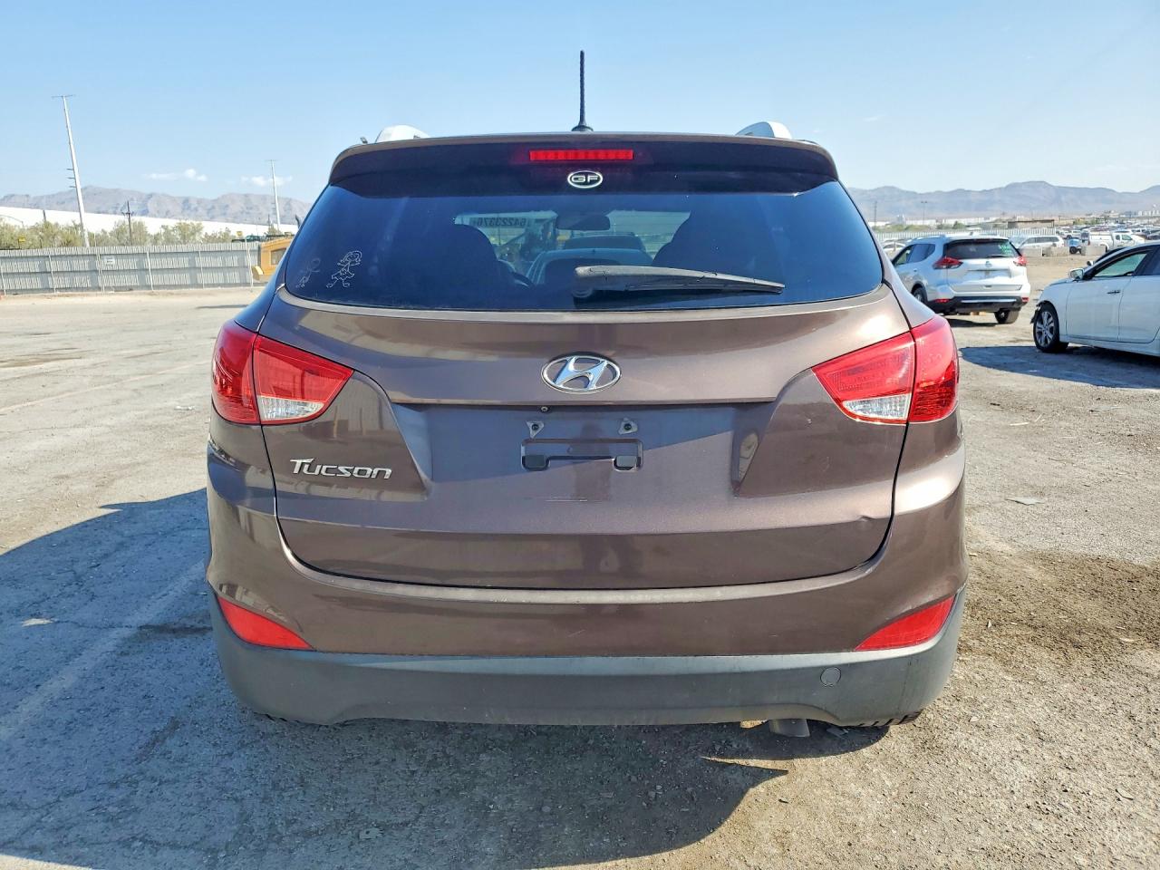 2014 Hyundai Tucson Se Brown vin: KM8JU3AG1EU916249