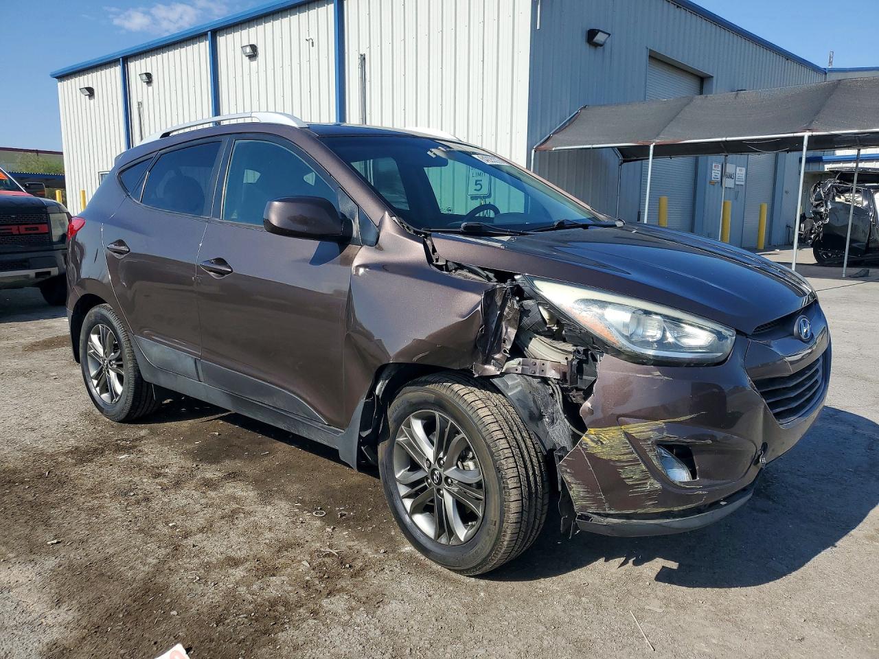 2014 Hyundai Tucson Se Brown vin: KM8JU3AG1EU916249