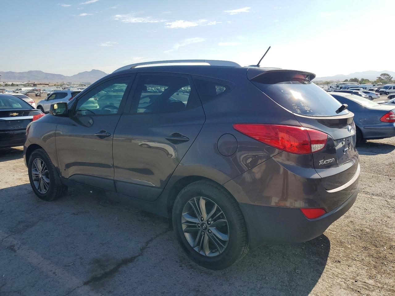 2014 Hyundai Tucson Se Brown vin: KM8JU3AG1EU916249