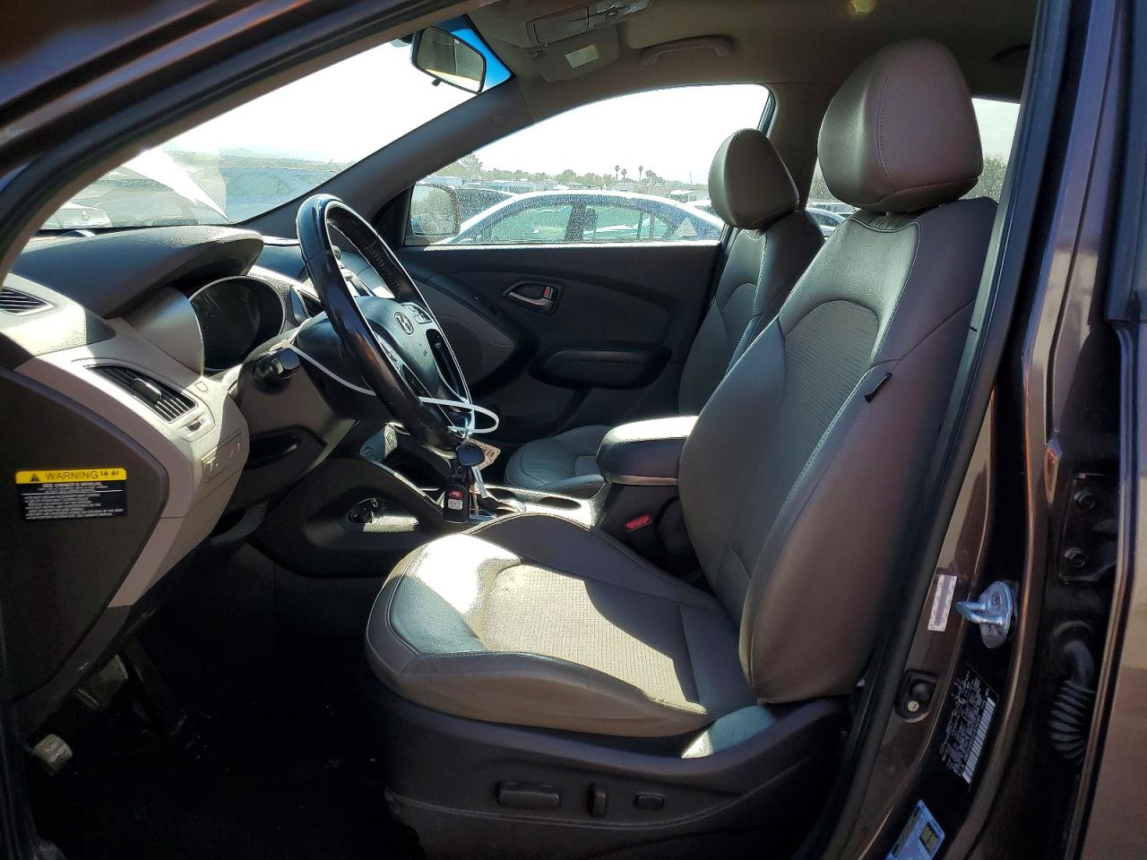 2014 Hyundai Tucson Se Brown vin: KM8JU3AG1EU916249