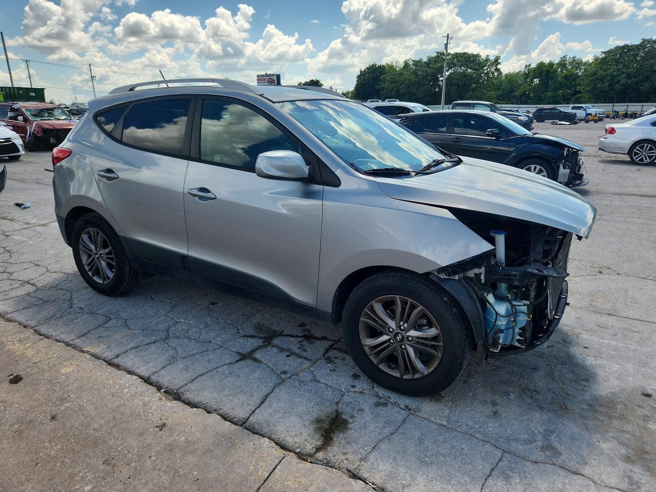 2015 Hyundai Tucson Se Silver vin: KM8JU3AG1FU023953