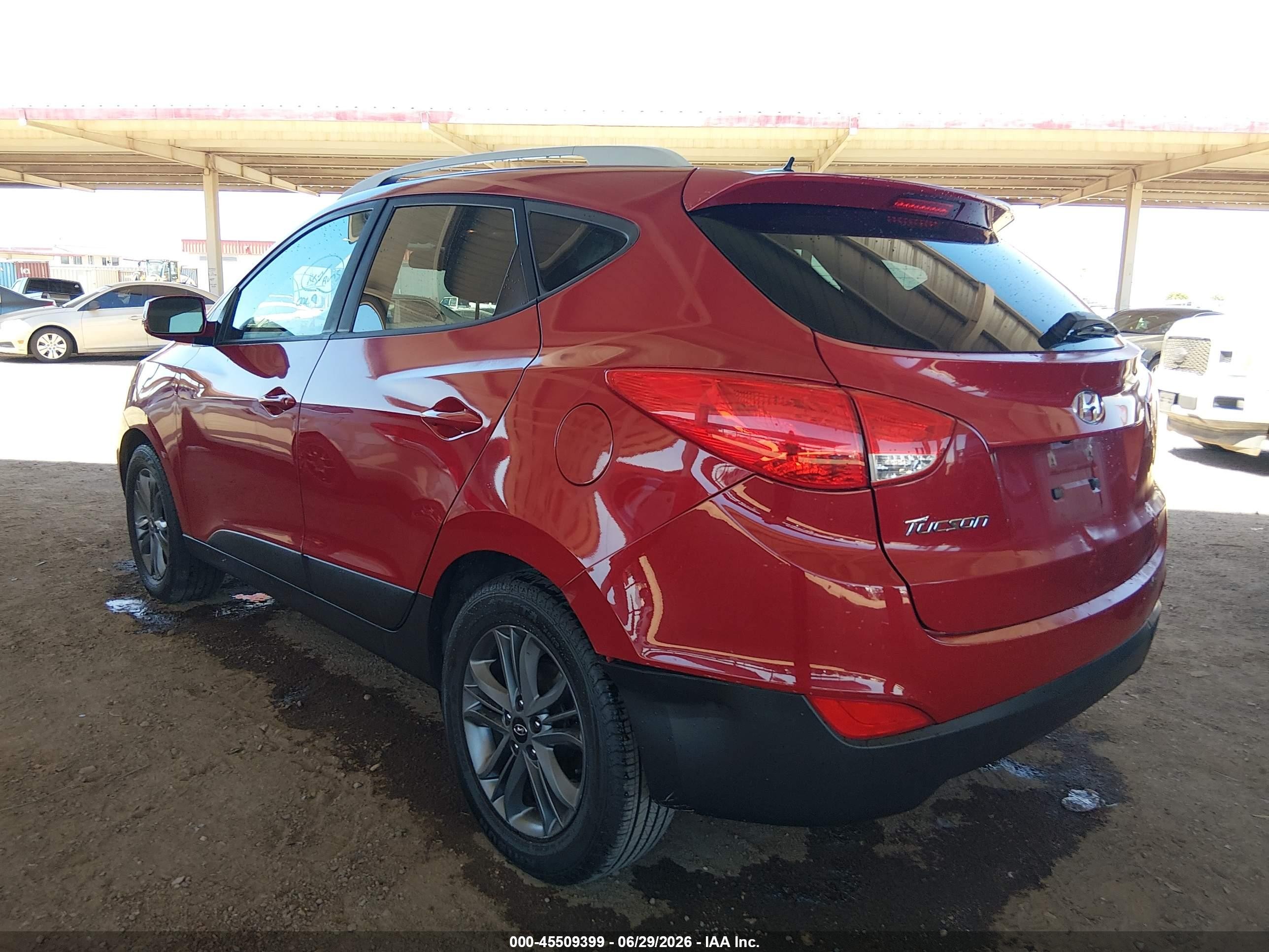 2015 Hyundai Tucson Se Красный vin: KM8JU3AG1FU059240